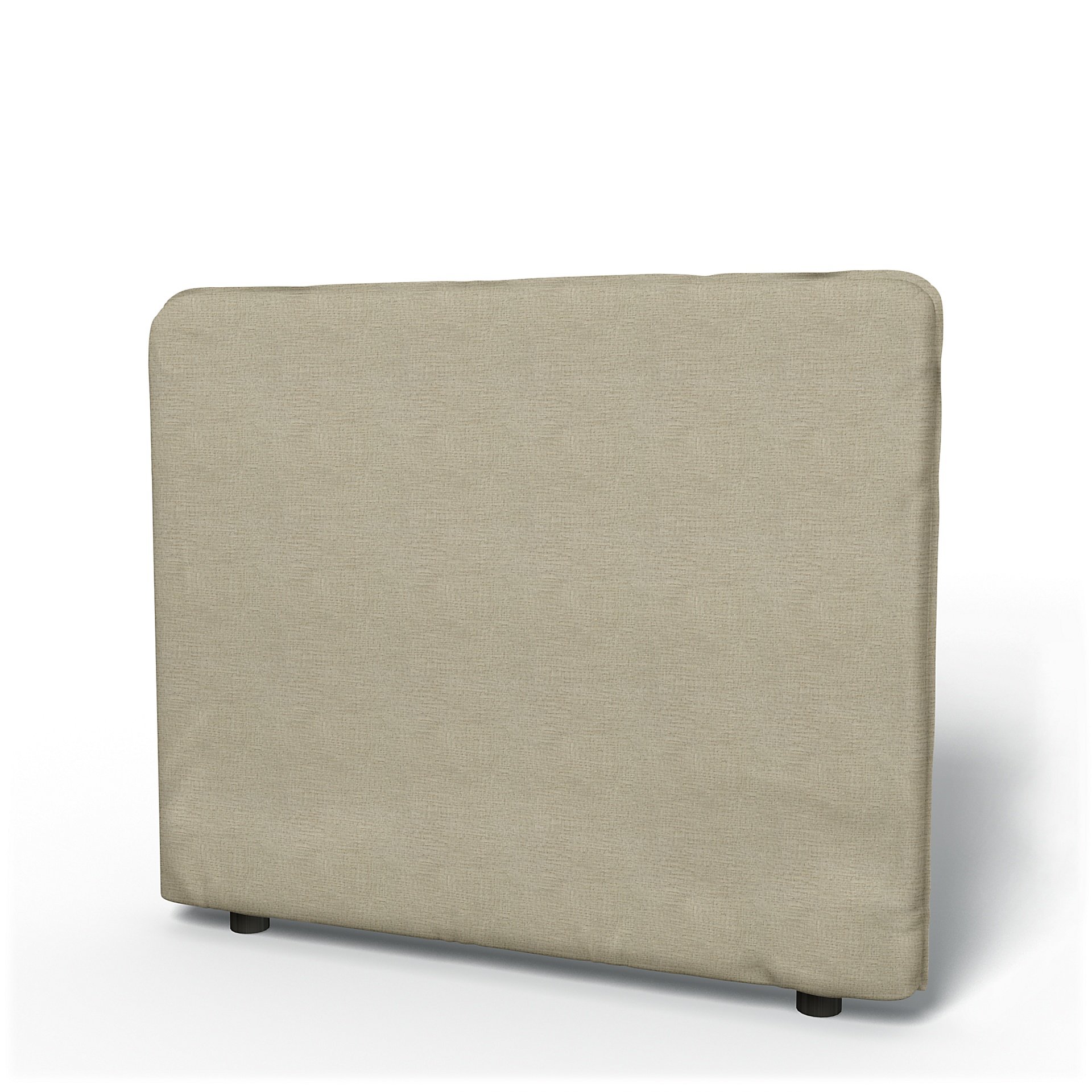 IKEA - Vallentuna Low Backrest Cover 100x80cm 39x32in, Soft White, Boucle & Texture - Bemz