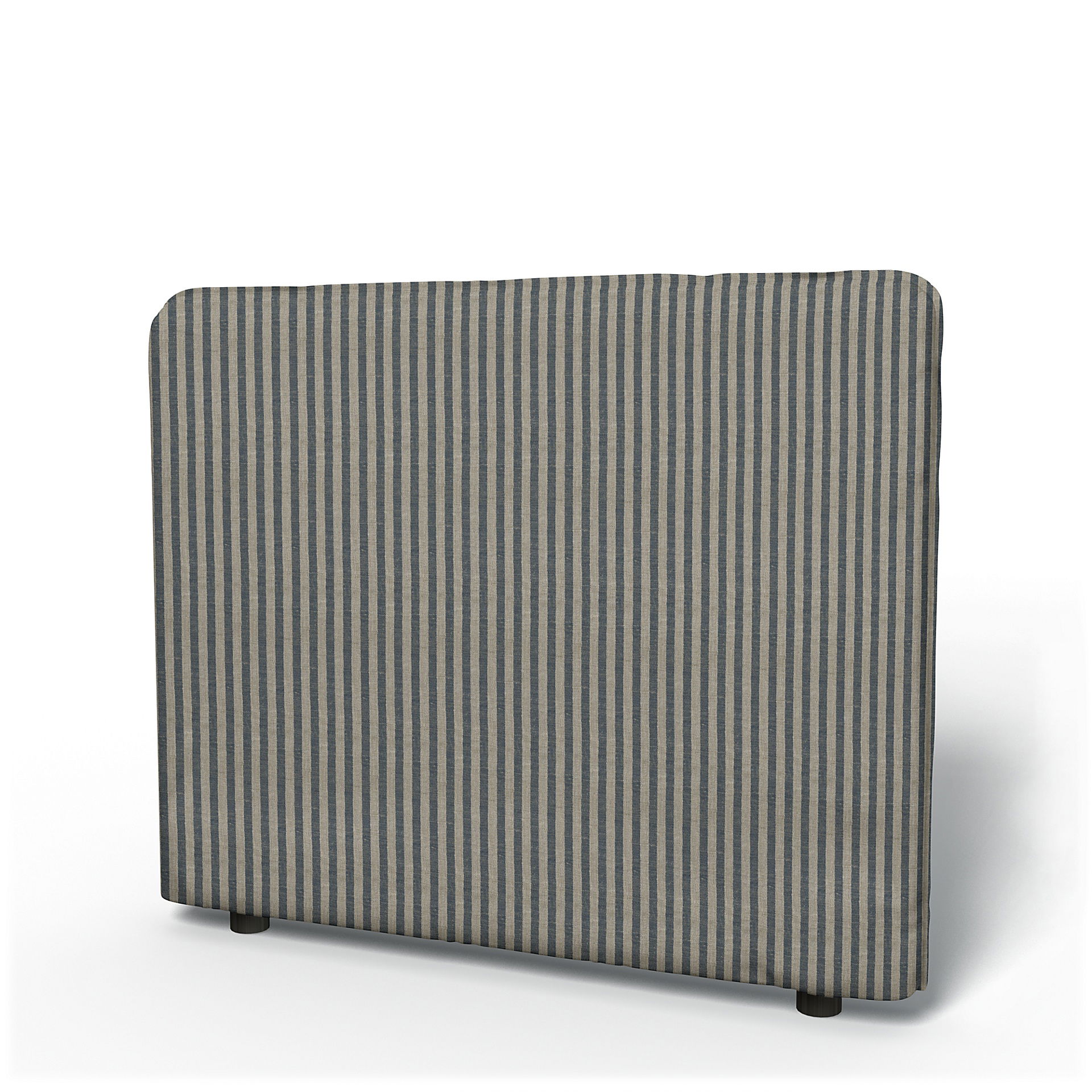 IKEA - Vallentuna Low Backrest Cover 100x80cm 39x32in, Dark Blue / Natural, Linen - Bemz