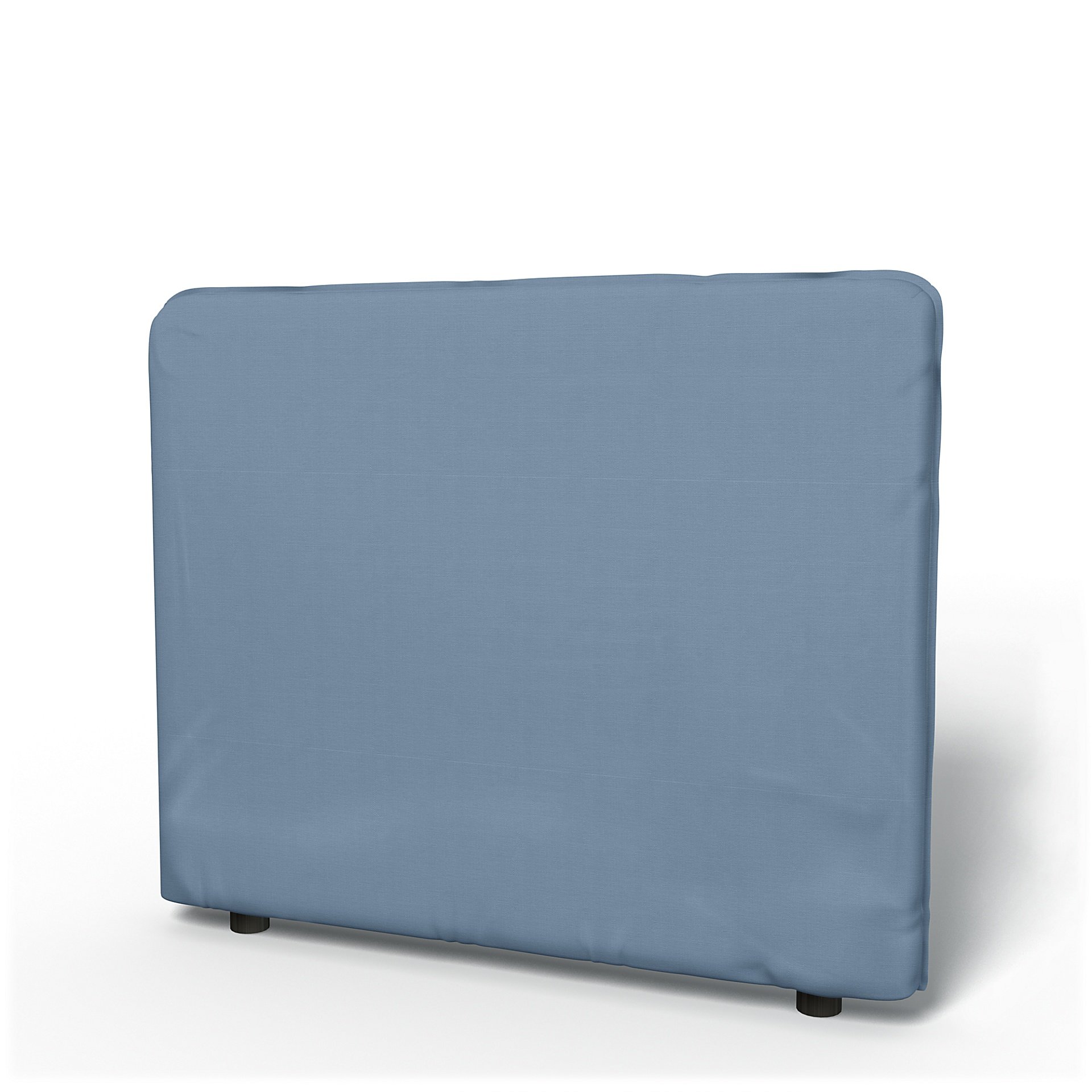IKEA - Vallentuna Low Backrest Cover 100x80cm 39x32in, Dusty Blue, Cotton - Bemz