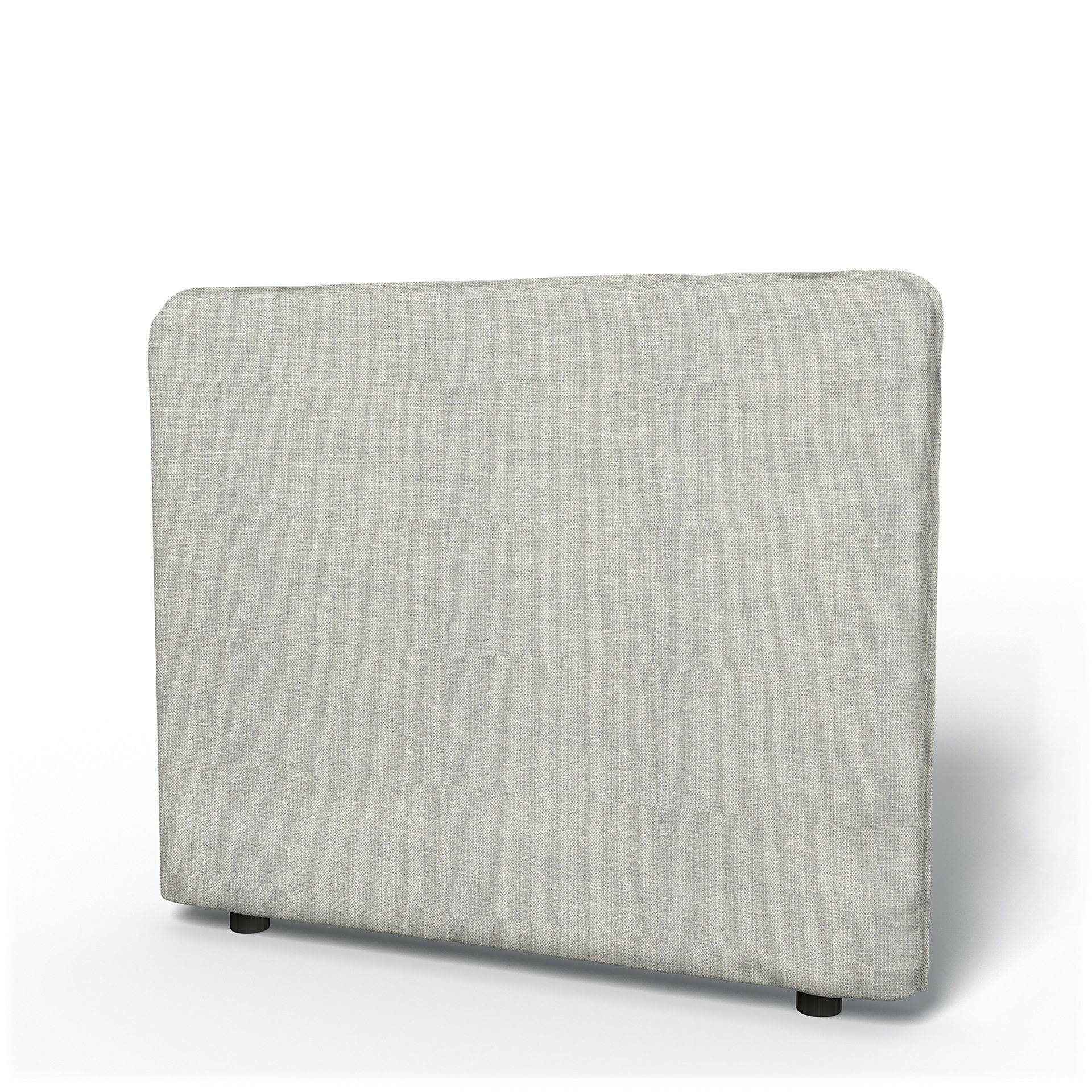 IKEA - Vallentuna Low Backrest Cover 100x80cm 39x32in, Silver Grey, Cotton - Bemz