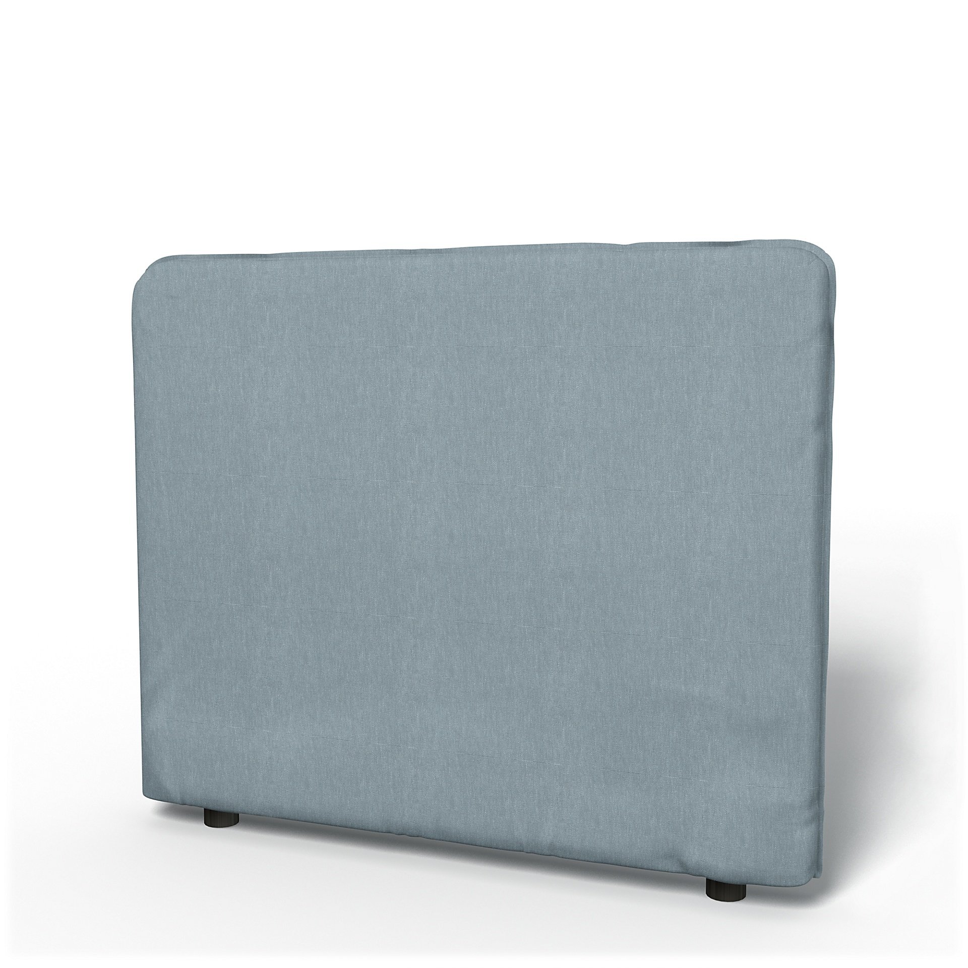 IKEA - Vallentuna Low Backrest Cover 100x80cm 39x32in, Dusty Blue, Linen - Bemz