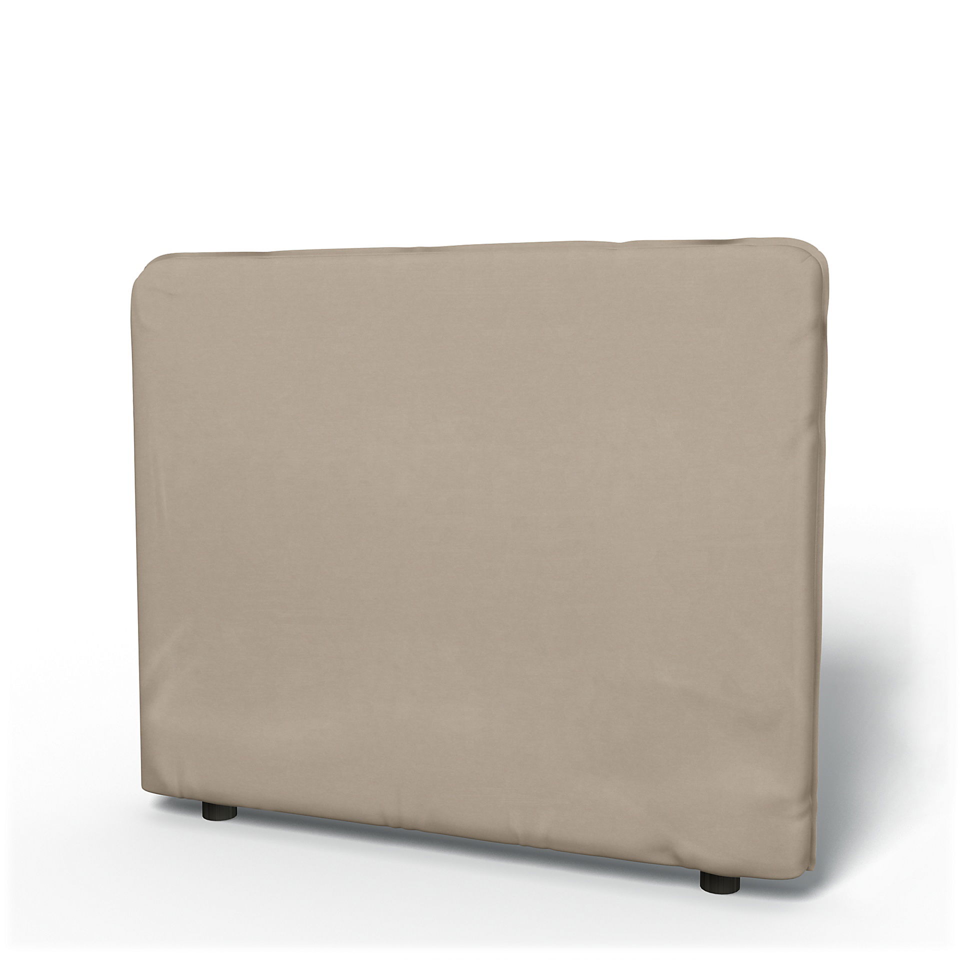 IKEA - Vallentuna Low Backrest Cover 100x80cm 39x32in, Feather, Velvet - Bemz