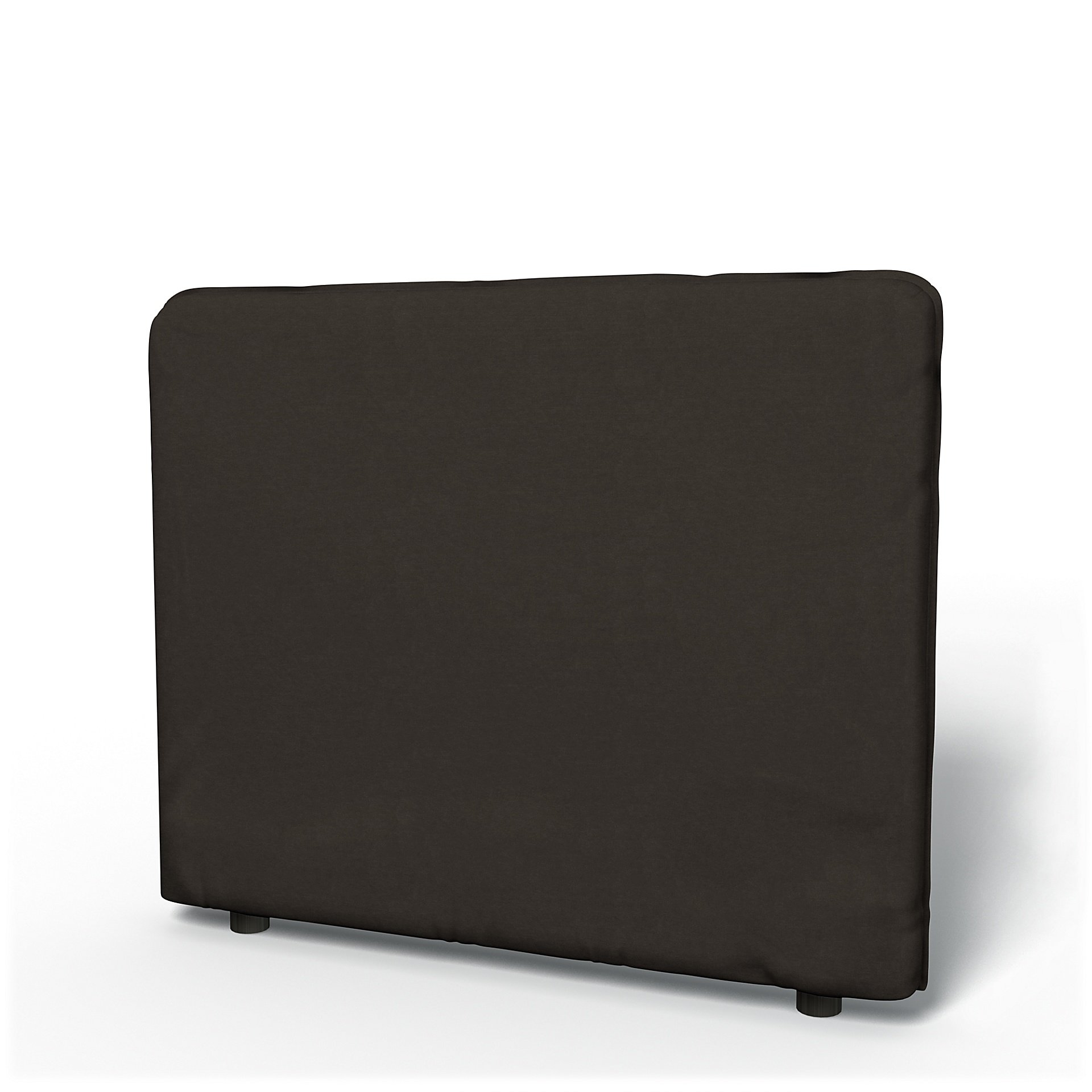 IKEA - Vallentuna Low Backrest Cover 100x80cm 39x32in, Licorice, Velvet - Bemz