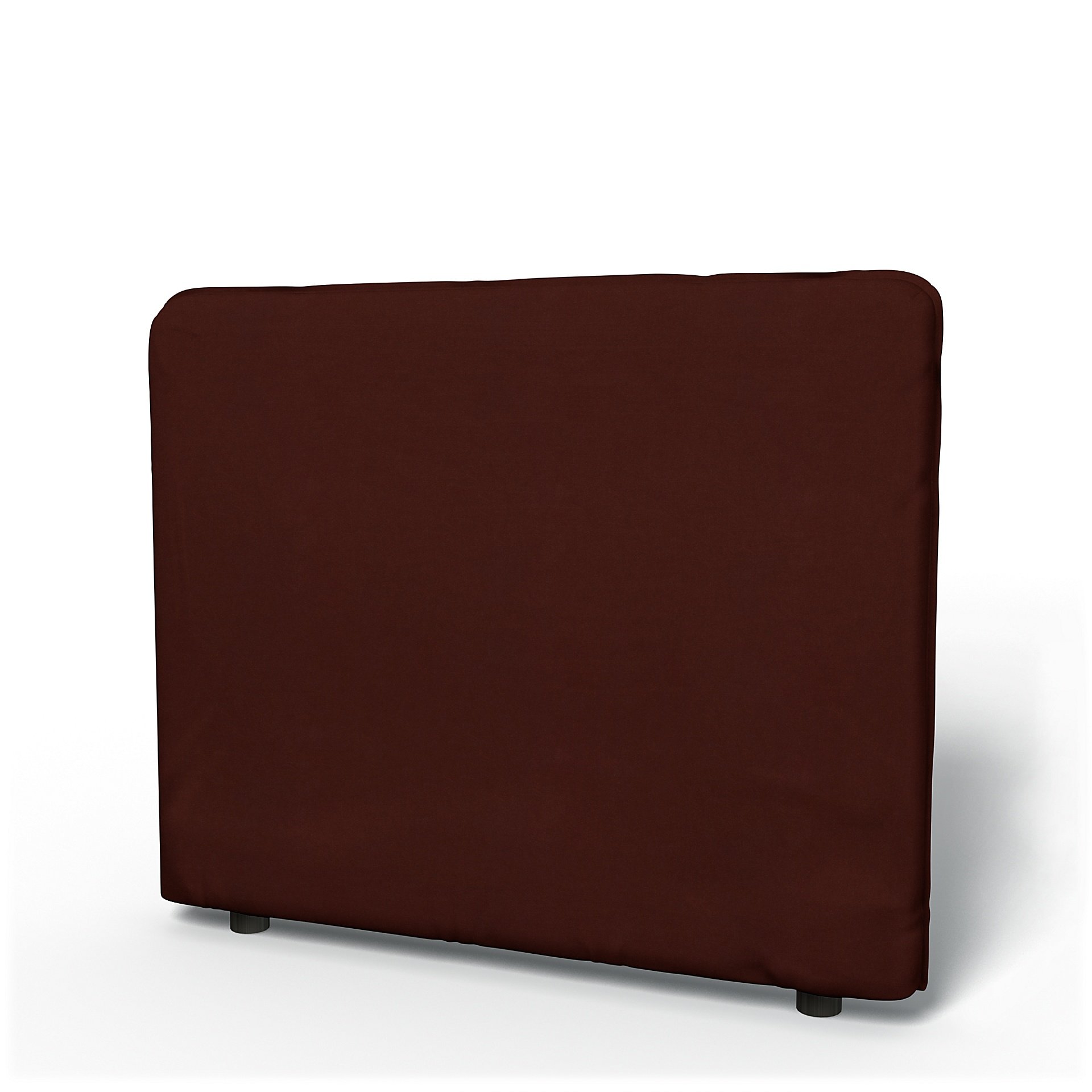 IKEA - Vallentuna Low Backrest Cover 100x80cm 39x32in, Ground Coffee, Velvet - Bemz