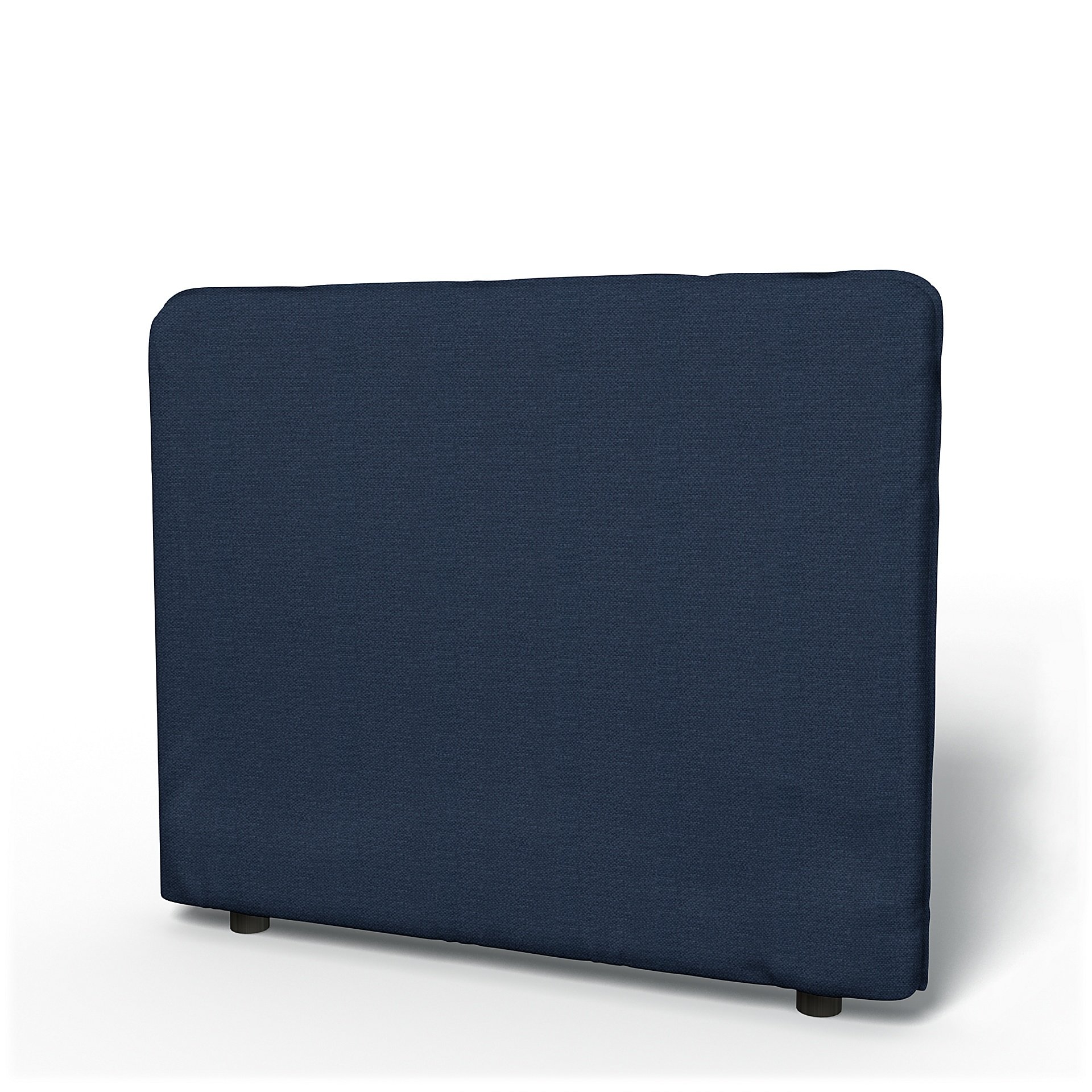 IKEA - Vallentuna Low Backrest Cover 100x80cm 39x32in, Navy Blue, Linen - Bemz