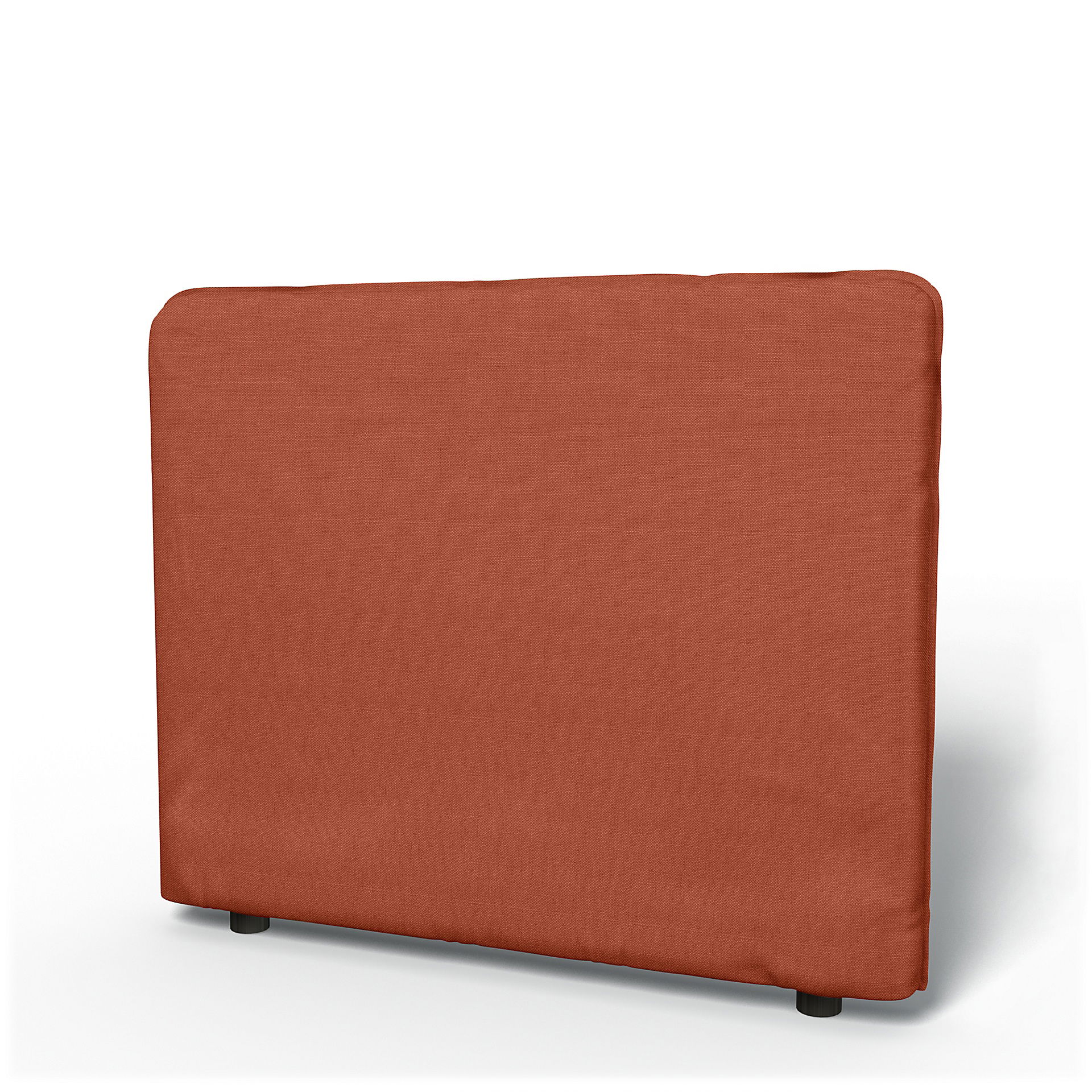 IKEA - Vallentuna Low Backrest Cover 100x80cm 39x32in, Burnt Orange, Linen - Bemz