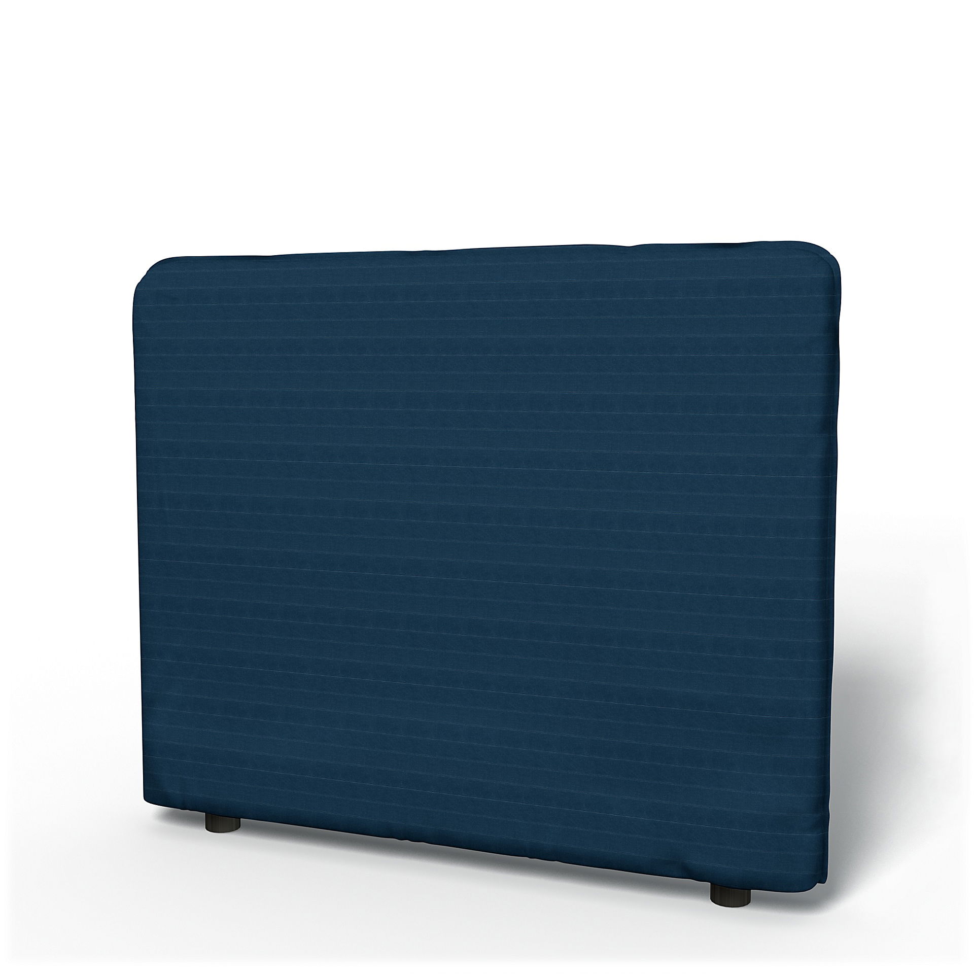IKEA - Vallentuna Low Backrest Cover 100x80cm 39x32in, Denim Blue, Velvet - Bemz