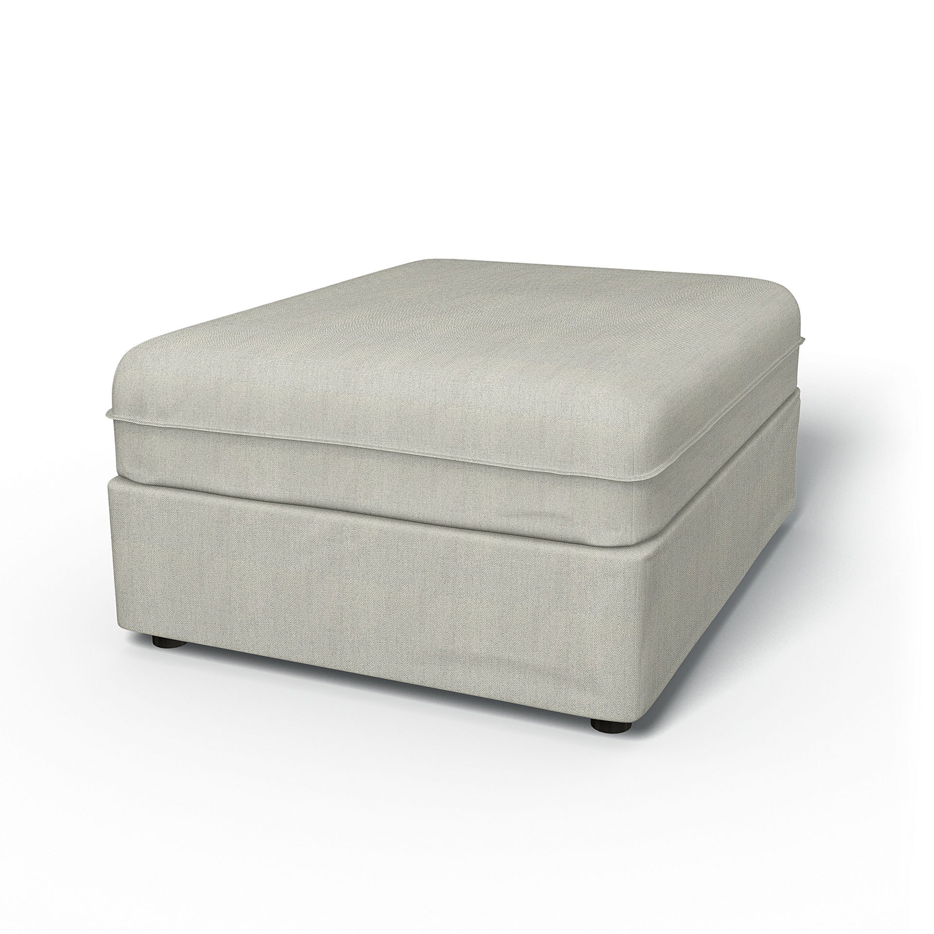IKEA - Vallentuna Seat Module Cover 80x100cm 32x39in, Silver Grey, Cotton - Bemz