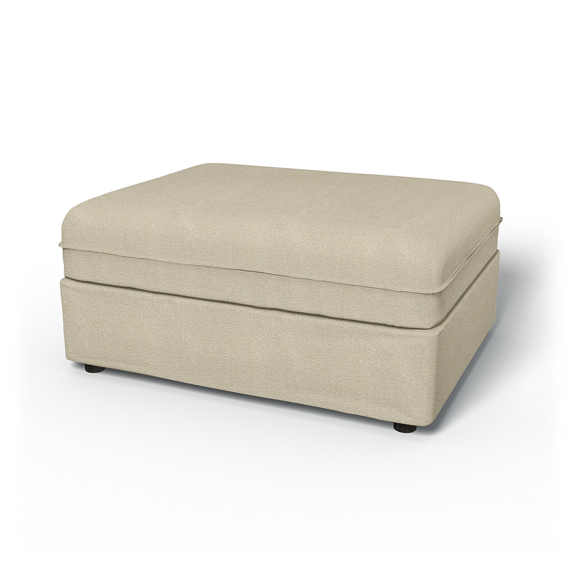 IKEA - Vallentuna Seat Module Cover 100x80cm 39x32in, Cream, Boucle & Texture - Bemz
