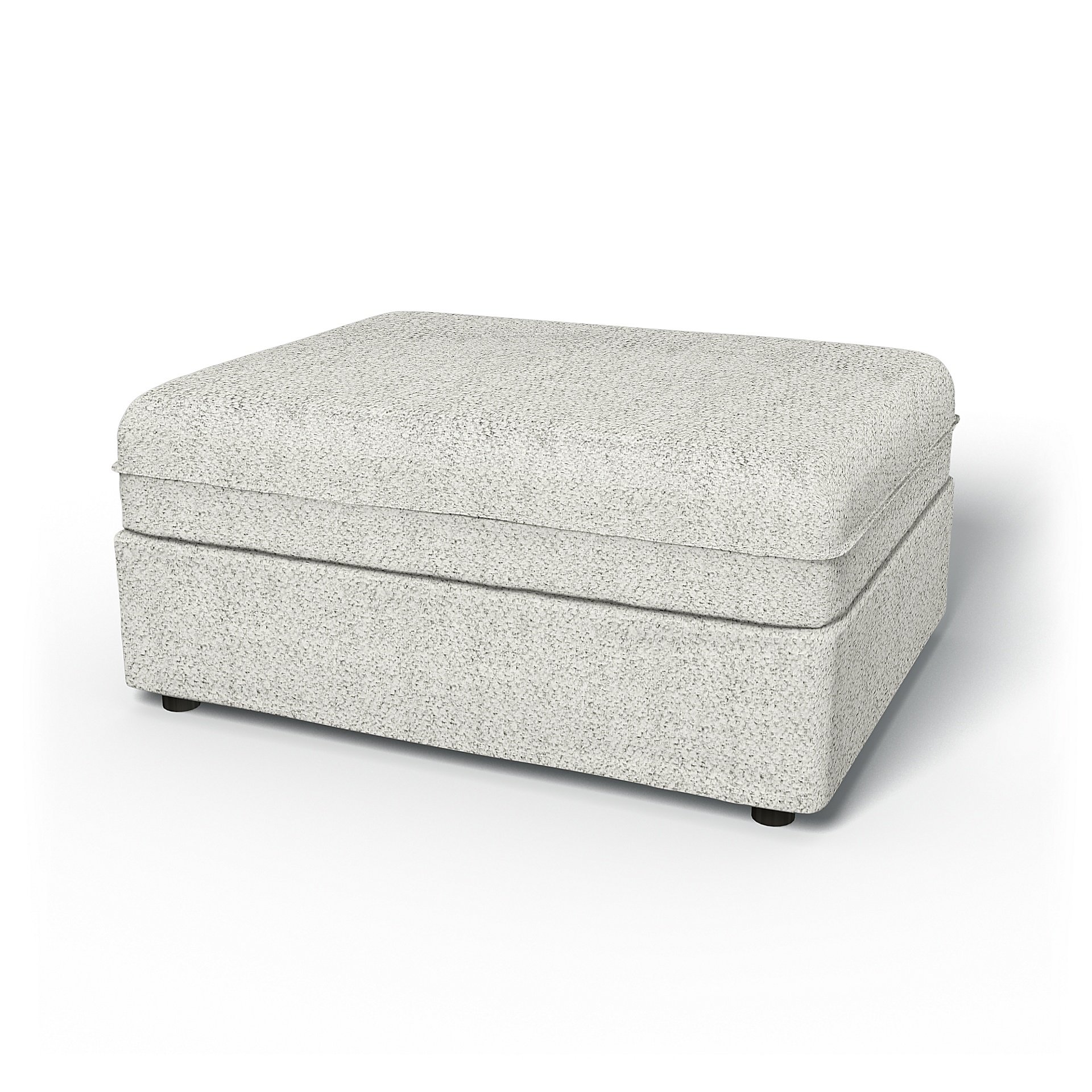 IKEA - Vallentuna Seat Module Cover 100x80cm 39x32in, Ivory, Boucle & Texture - Bemz