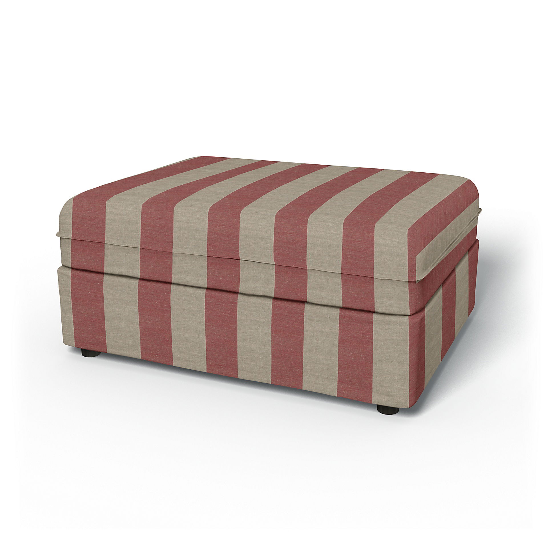IKEA - Vallentuna Seat Module Cover 100x80cm 39x32in, Soft Red, Linen - Bemz