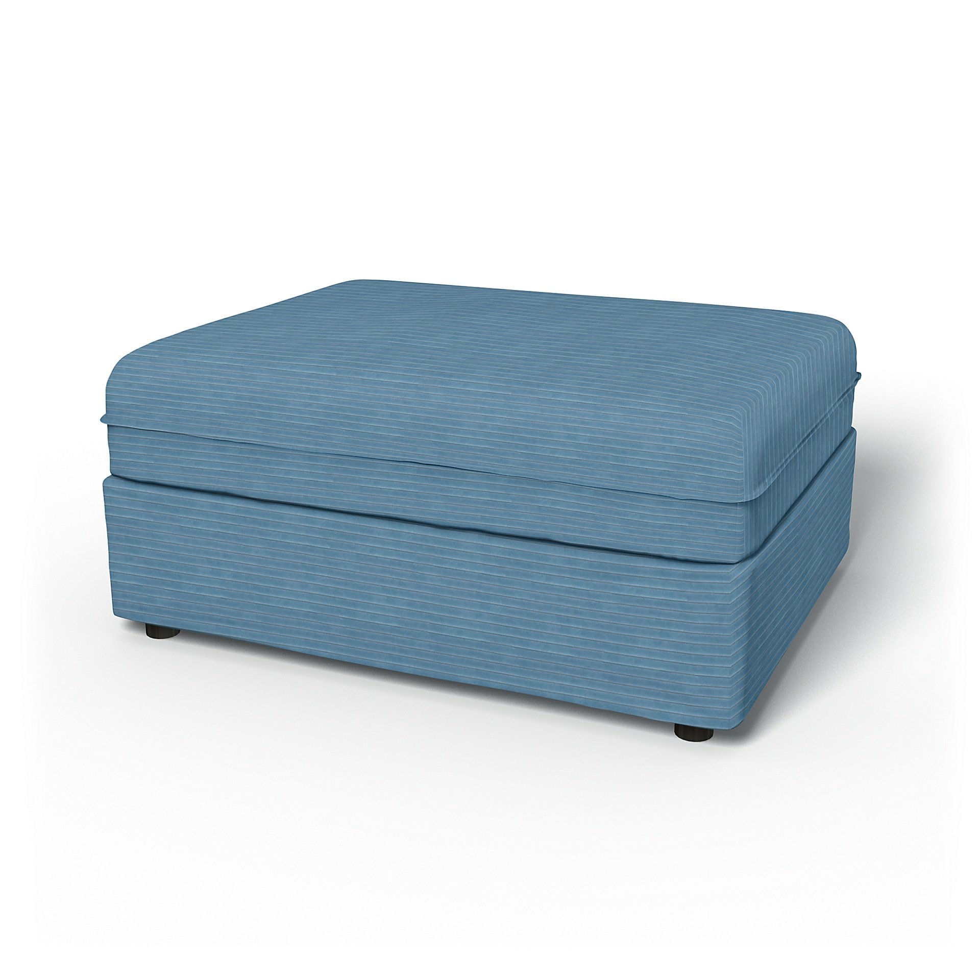IKEA - Vallentuna Seat Module Cover 100x80cm 39x32in, Sky Blue, Corduroy - Bemz