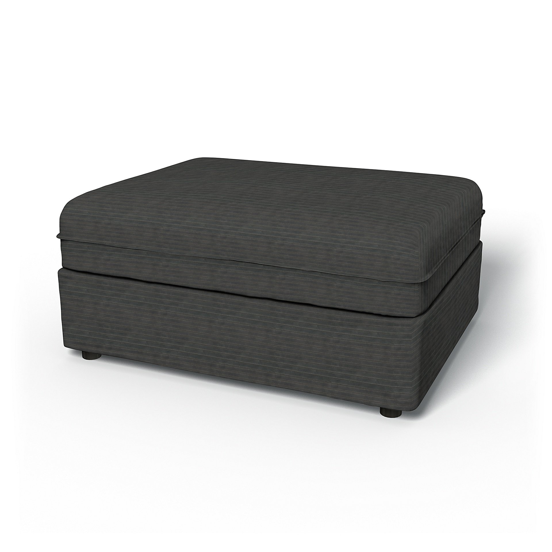 IKEA - Vallentuna Seat Module Cover 100x80cm 39x32in, Licorice, Corduroy - Bemz