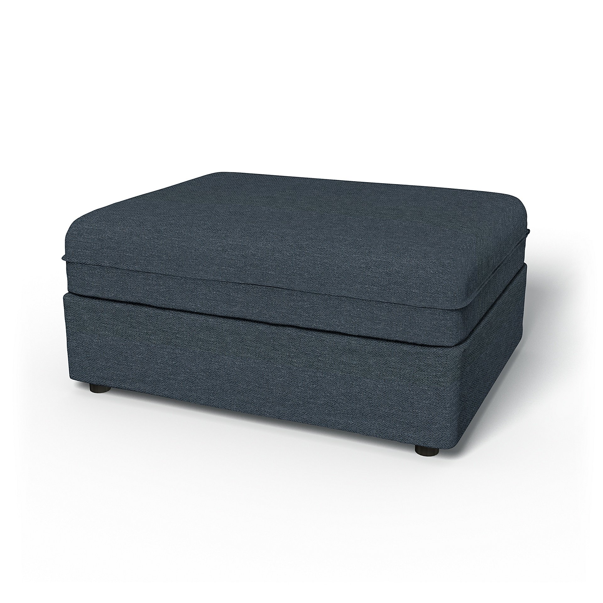IKEA - Vallentuna Seat Module Cover 100x80cm 39x32in, Denim, Boucle & Texture - Bemz