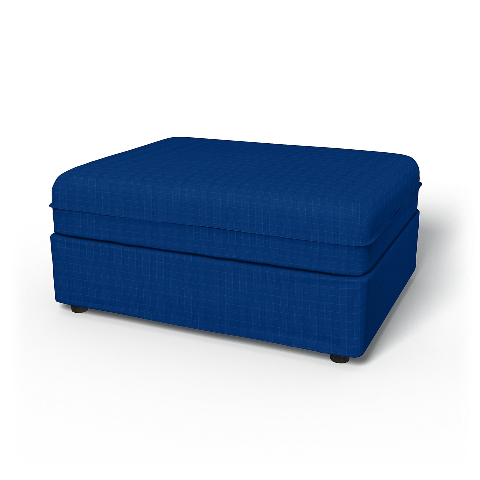IKEA - Vallentuna Seat Module Cover 100x80cm 39x32in, Lapis Blue, Velvet - Bemz
