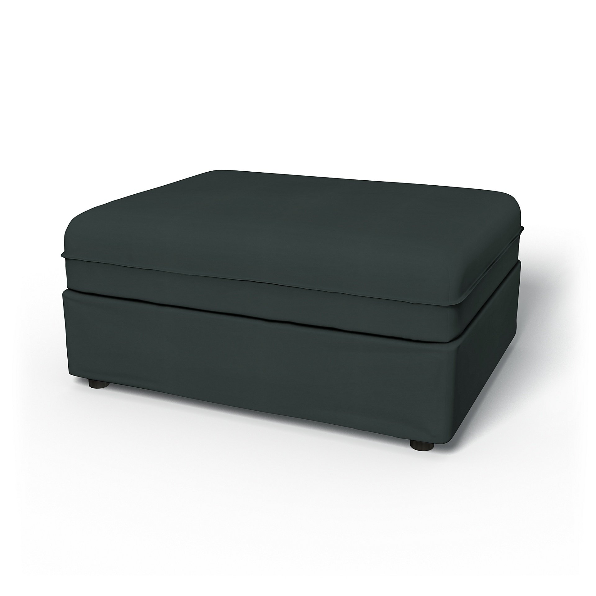 IKEA - Vallentuna Seat Module Cover 100x80cm 39x32in, Graphite Grey, Cotton - Bemz