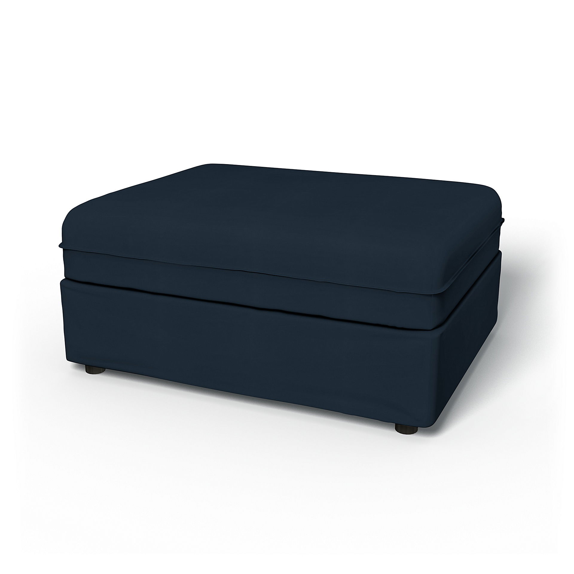 IKEA - Överdrag till Vallentuna 1-sitssektion (100x80cm), Navy Blue, Bomull - Bemz