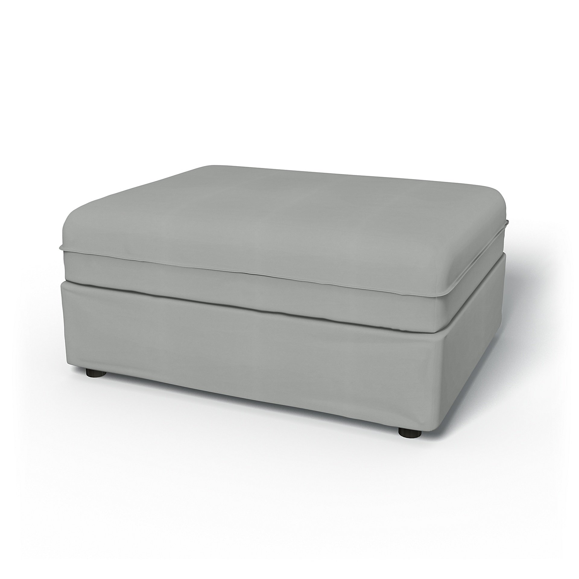 IKEA - Vallentuna Seat Module Cover 100x80cm 39x32in, Silver Grey, Cotton - Bemz
