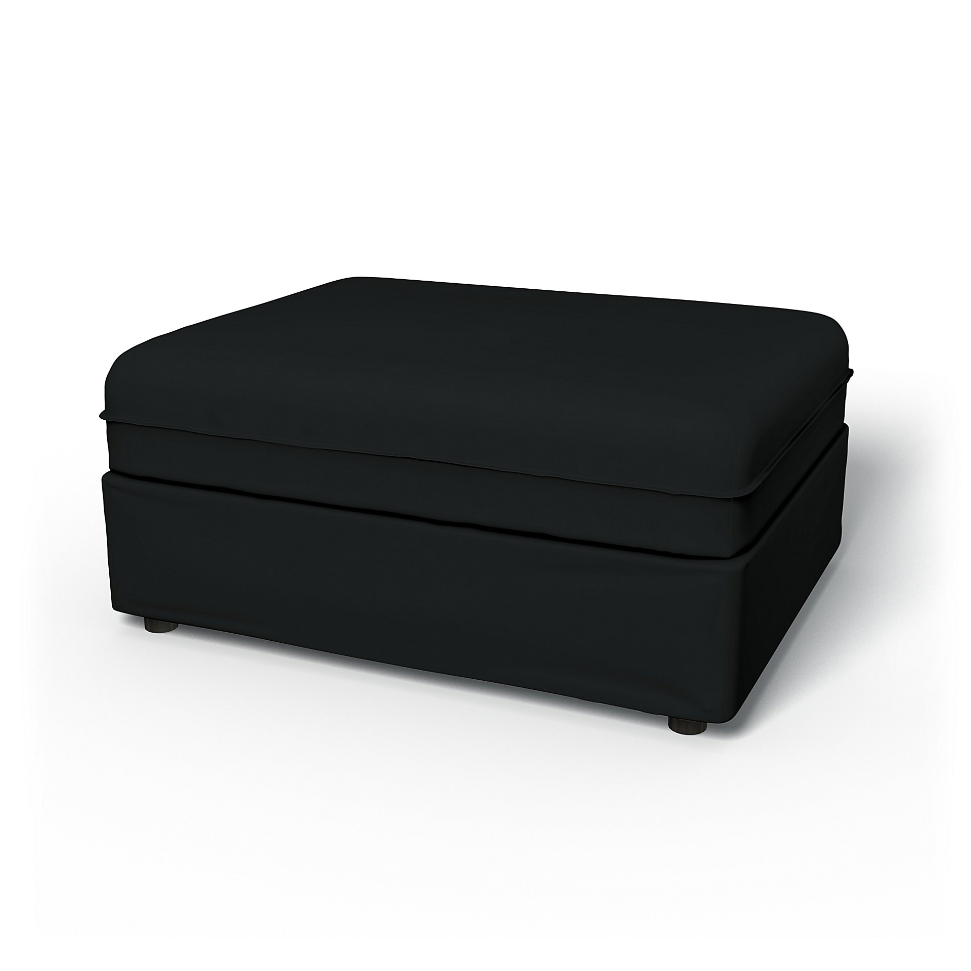 IKEA - Vallentuna Seat Module Cover 100x80cm 39x32in, Jet Black, Cotton - Bemz