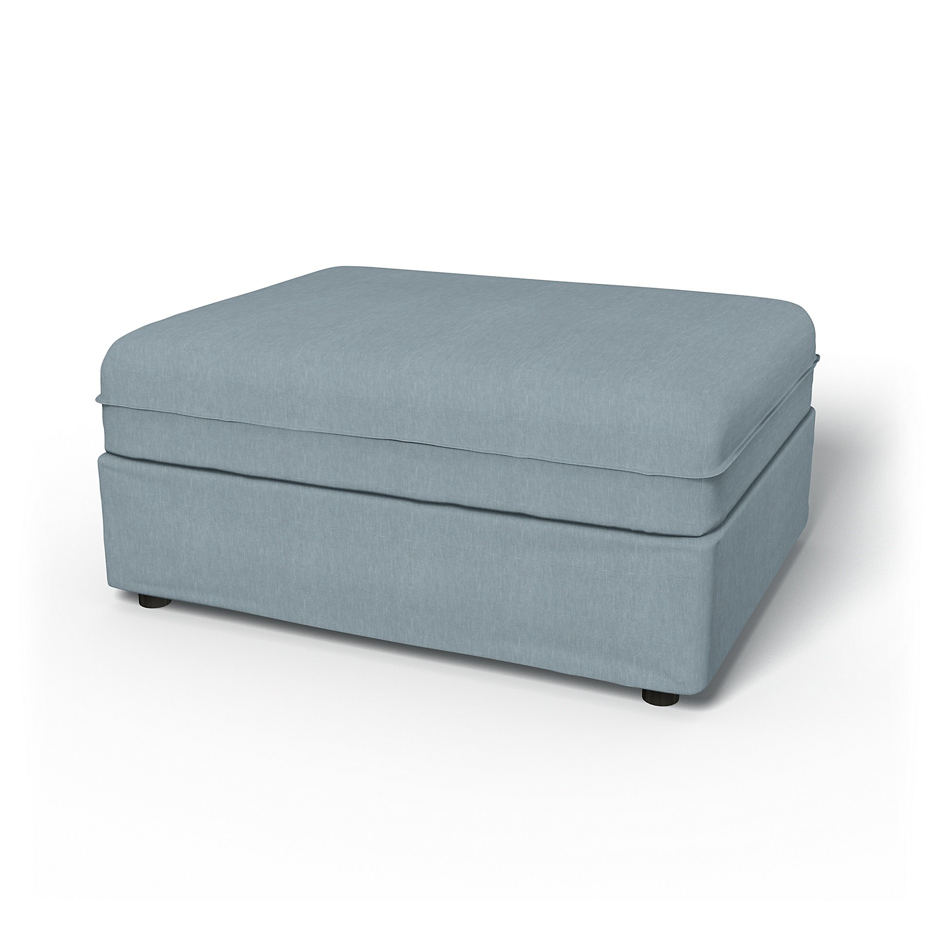 IKEA - Vallentuna Seat Module Cover 100x80cm 39x32in, Dusty Blue, Linen - Bemz