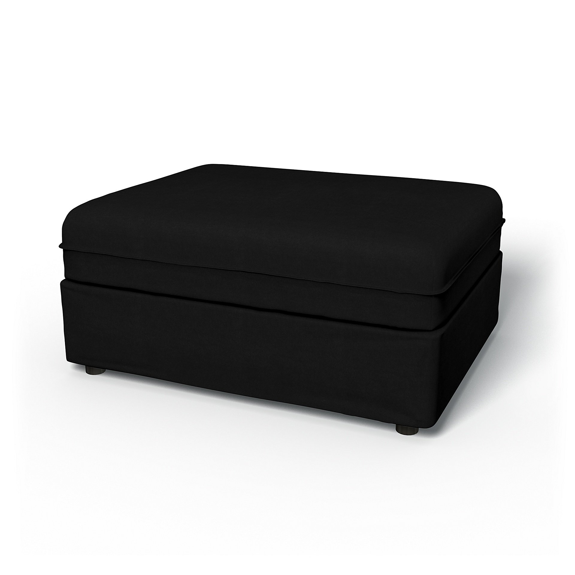 IKEA - Vallentuna Seat Module Cover 100x80cm 39x32in, Black, Velvet - Bemz