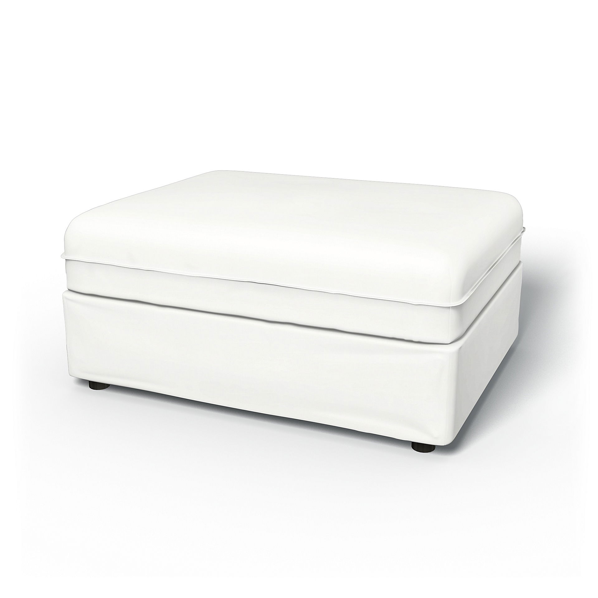 IKEA - Vallentuna Seat Module Cover 100x80cm 39x32in, Absolute White, Linen - Bemz