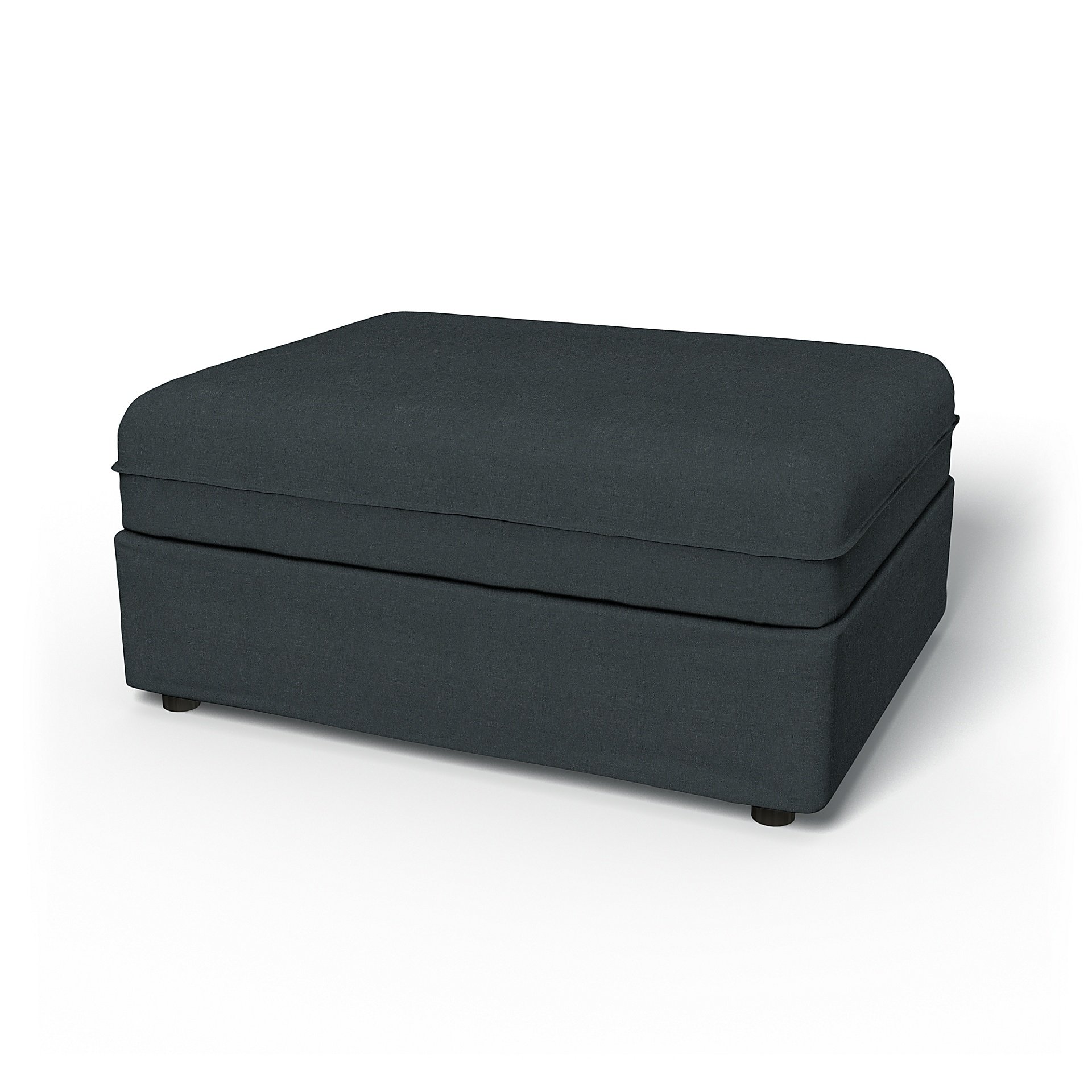 IKEA - Vallentuna Seat Module Cover 100x80cm 39x32in, Graphite Grey, Linen - Bemz