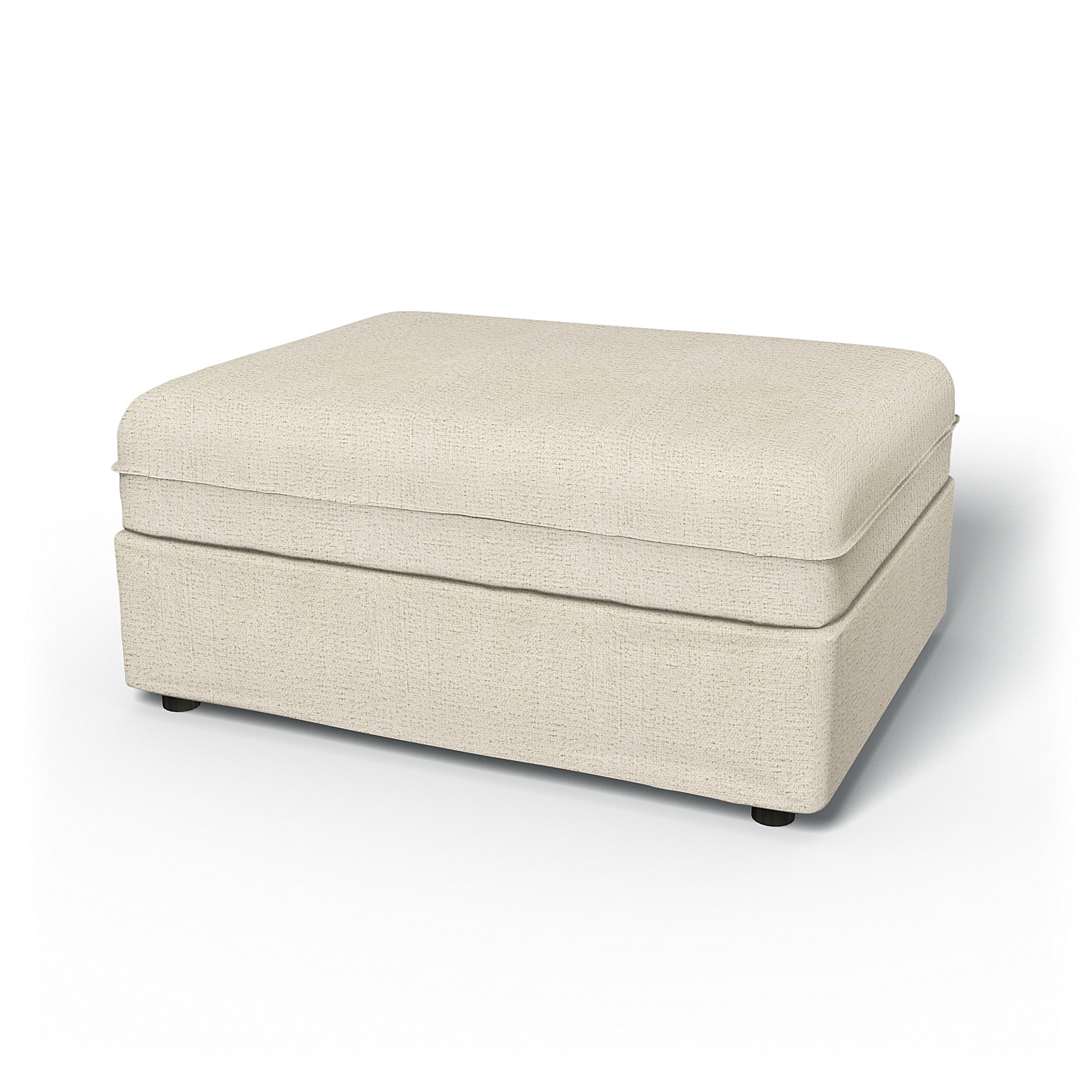 IKEA - Vallentuna Seat Module Cover 100x80cm 39x32in, Ecru, Boucle & Texture - Bemz