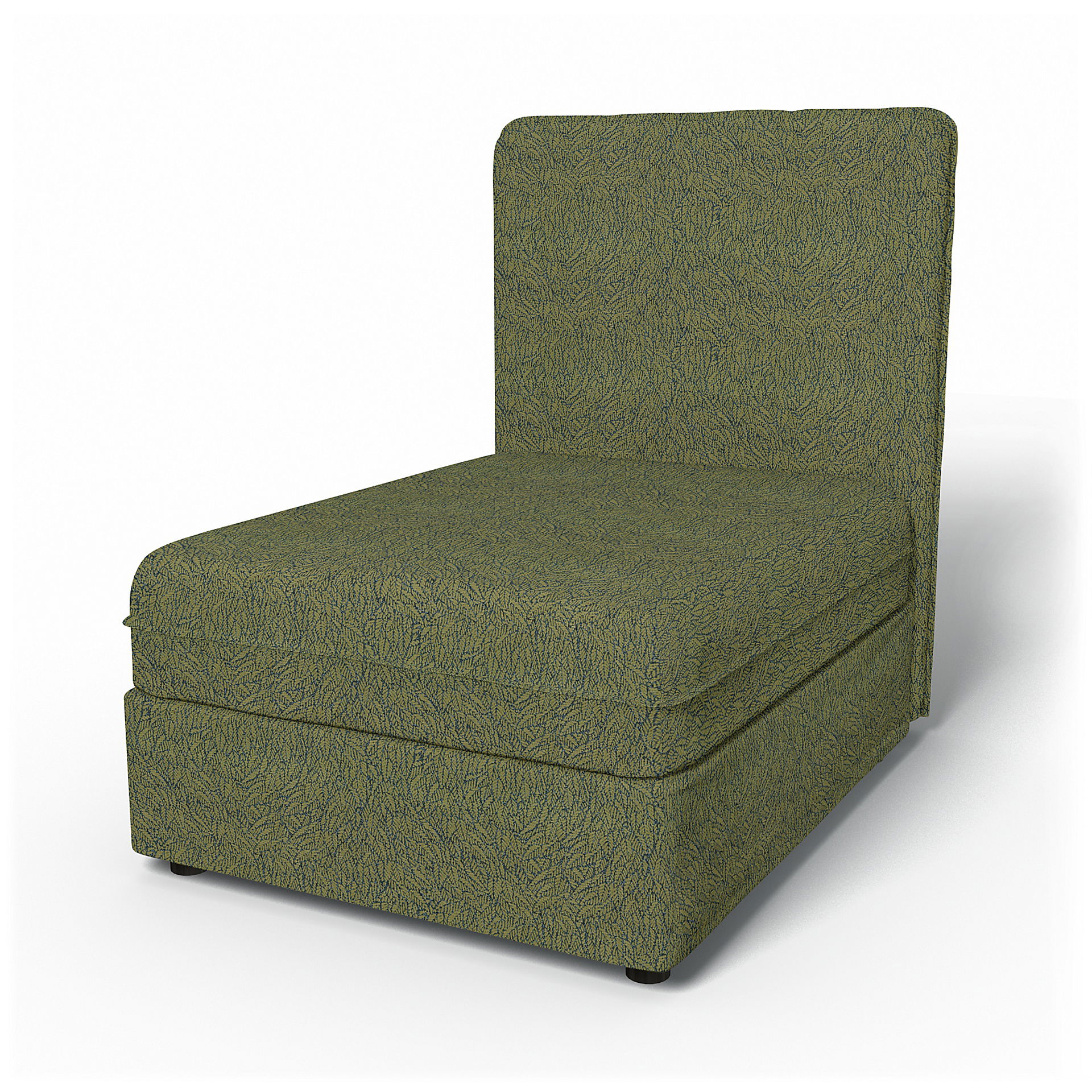 IKEA - Överdrag till Vallentuna 1-sitssektion med hög rygg (80x100cm), Green, BEMZ NATURE'S PALETTE COLLECTION - Bemz