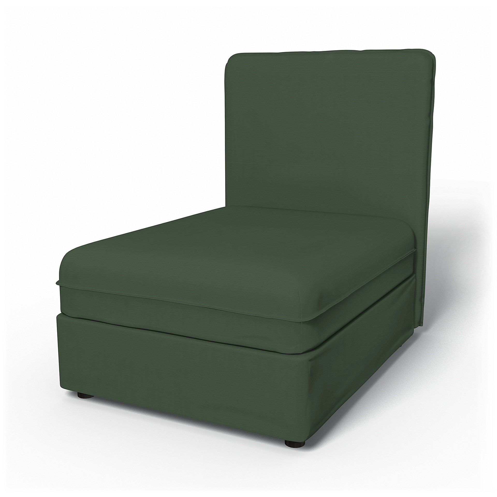 IKEA - Vallentuna Seat Module with High Back Cover 80x100cm 32x32in, Thyme, Cotton - Bemz