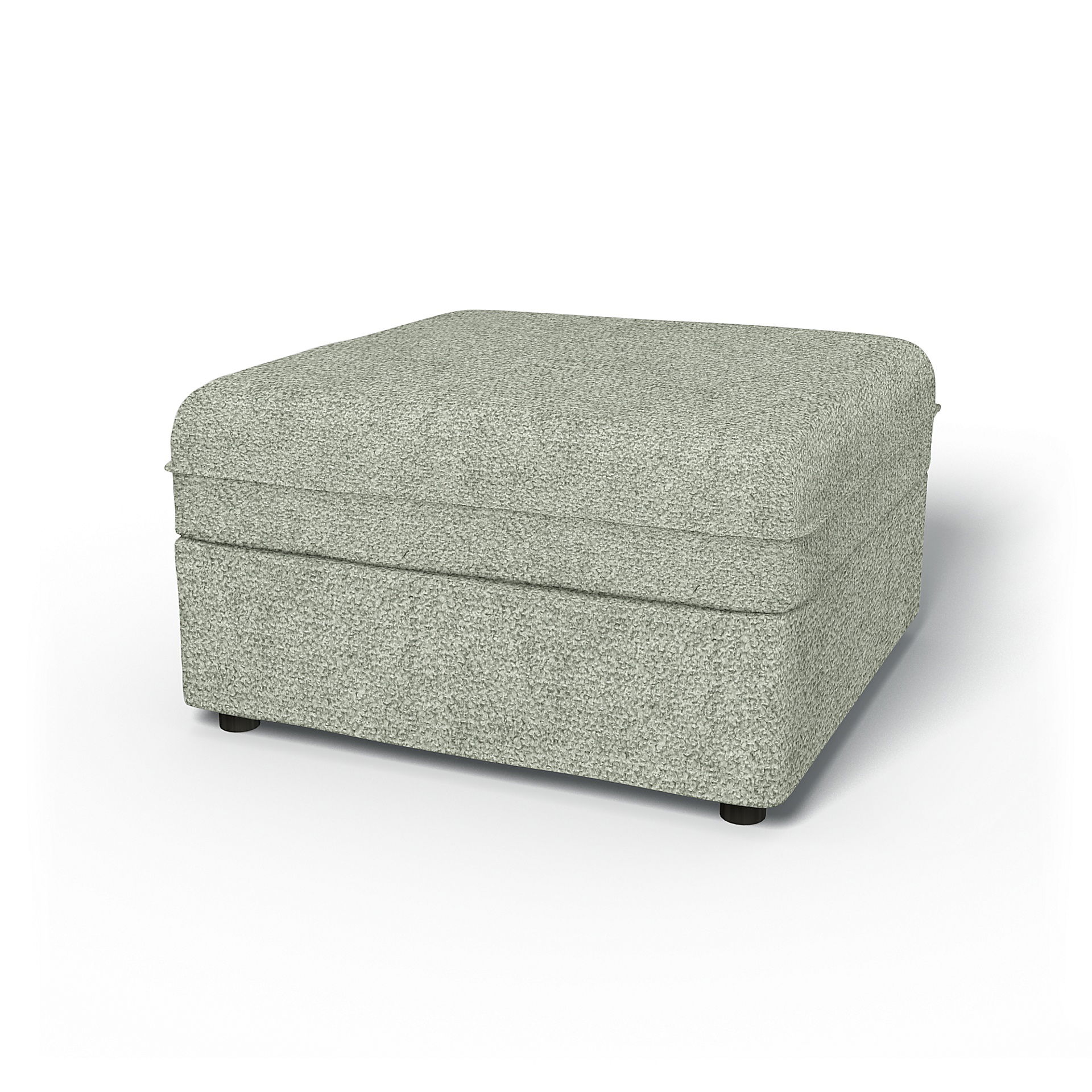 IKEA - Vallentuna Seat Module with Storage Cover 80x80cm 32x32in, Pistachio, Bouclé & Texture - Bemz