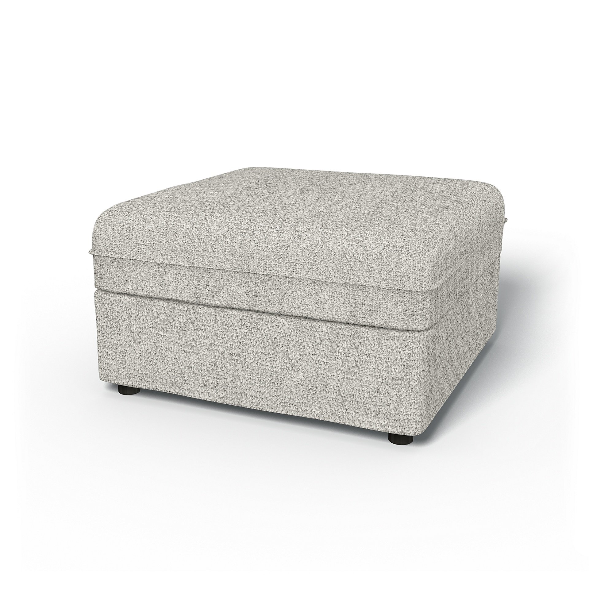 IKEA - Vallentuna Seat Module with Storage Cover 80x80cm 32x32in, Driftwood, Boucle & Texture - Bemz