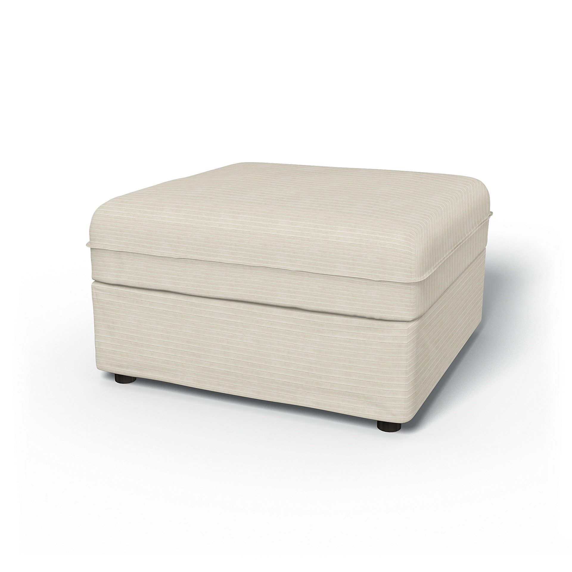 IKEA - Vallentuna Seat Module with Storage Cover 80x80cm 32x32in, Tofu, Corduroy - Bemz