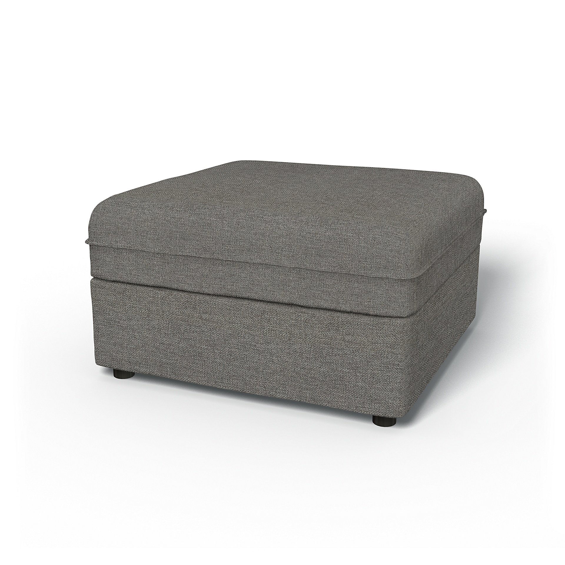 IKEA - Vallentuna Seat Module with Storage Cover 80x80cm 32x32in, Taupe, Boucle & Texture - Bemz