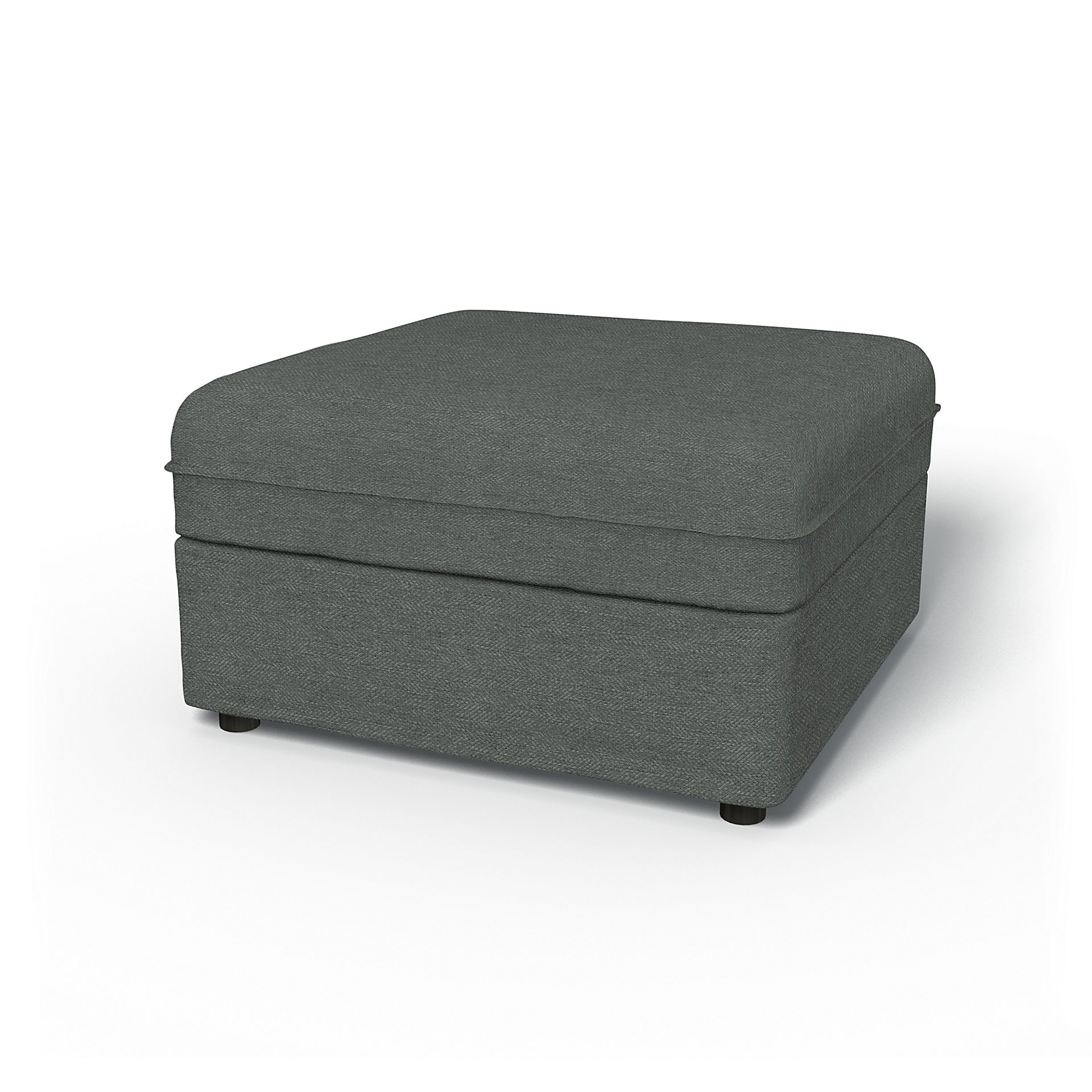 IKEA - Vallentuna Seat Module with Storage Cover 80x80cm 32x32in, Laurel, Bouclé & Texture - Bemz