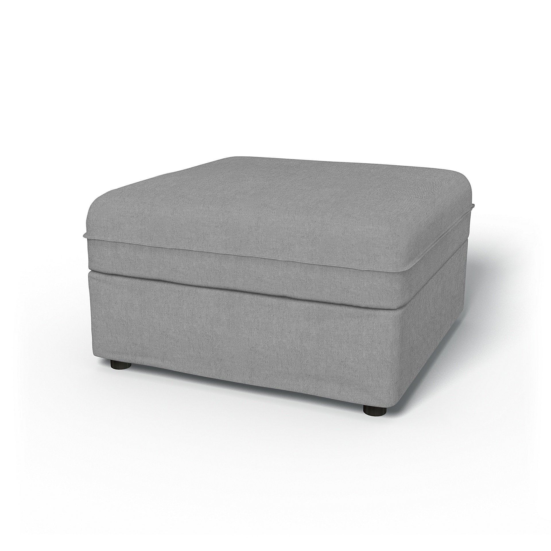 IKEA - Vallentuna Seat Module with Storage Cover 80x80cm 32x32in, Graphite, Linen - Bemz