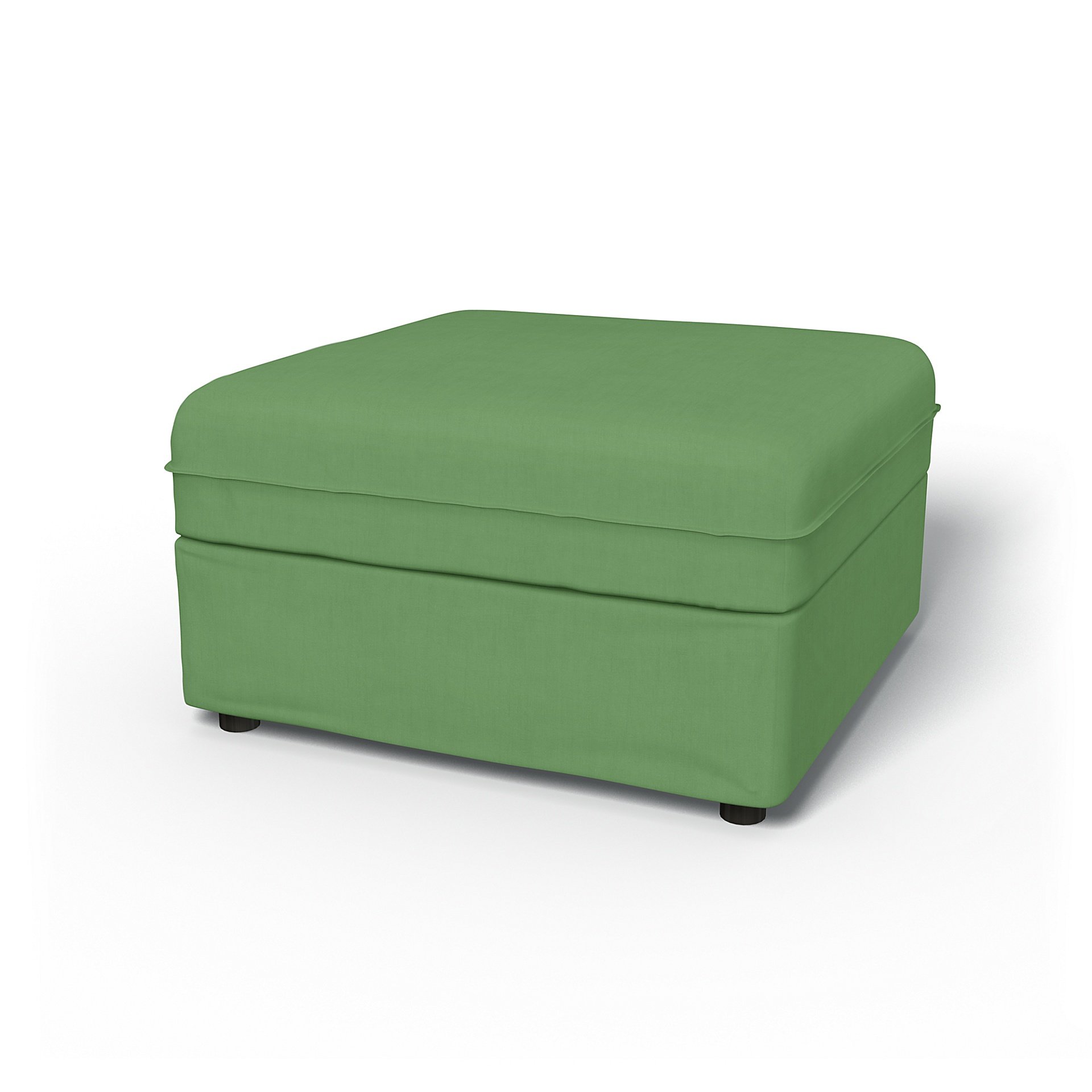 IKEA - Vallentuna Seat Module with Storage Cover 80x80cm 32x32in, Apple Green, Linen - Bemz