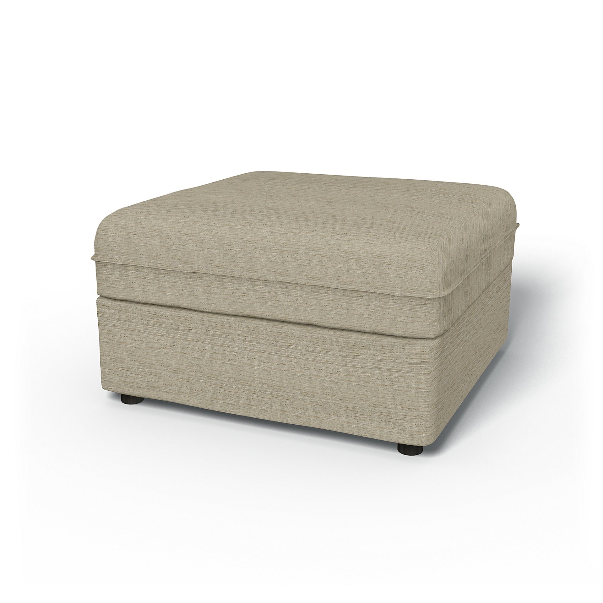 IKEA - Vallentuna Seat Module with Storage Cover 80x80cm 32x32in, Light Sand, Boucle & Texture - Bem