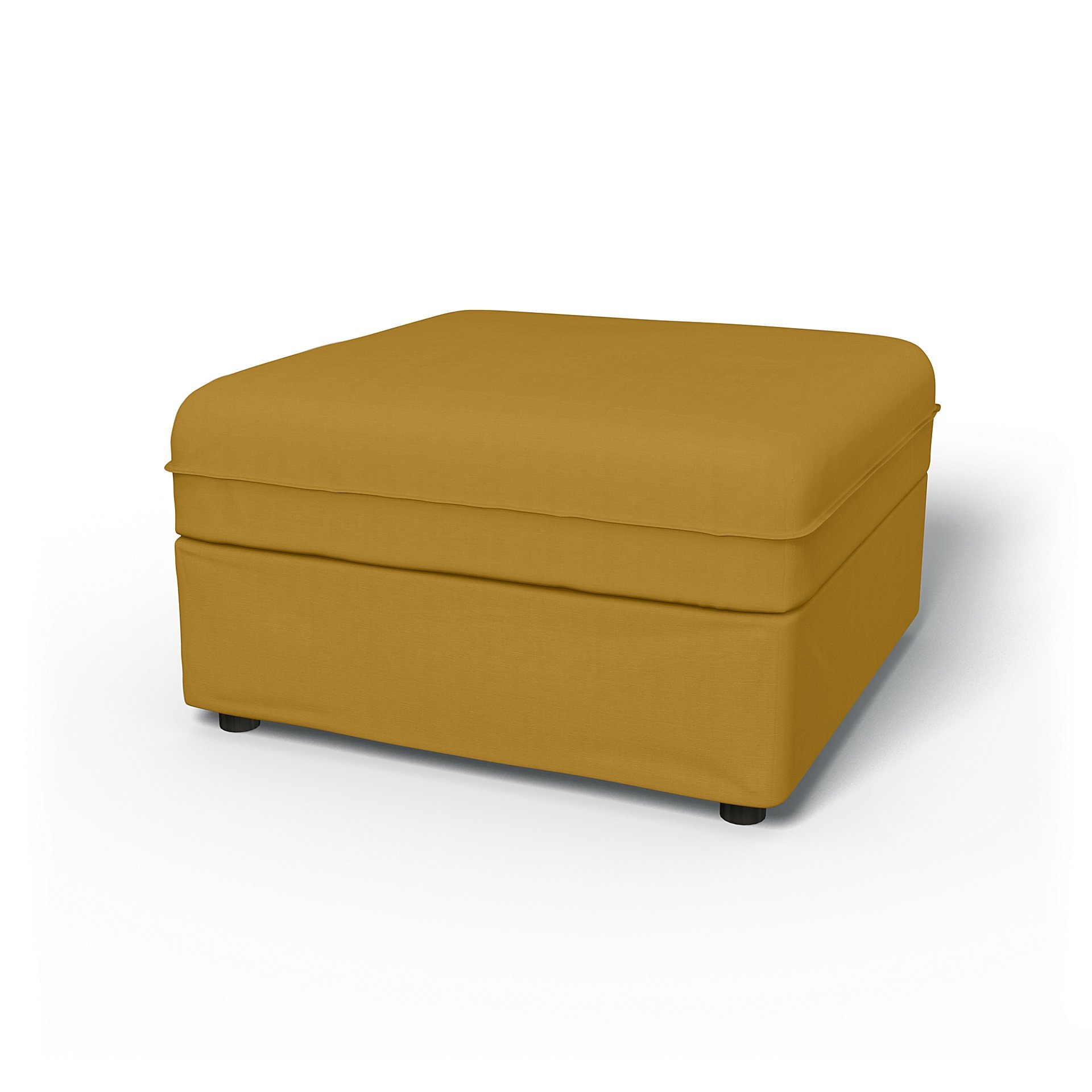 IKEA - Vallentuna Seat Module with Storage Cover 80x80cm 32x32in, Honey Mustard, Cotton - Bemz
