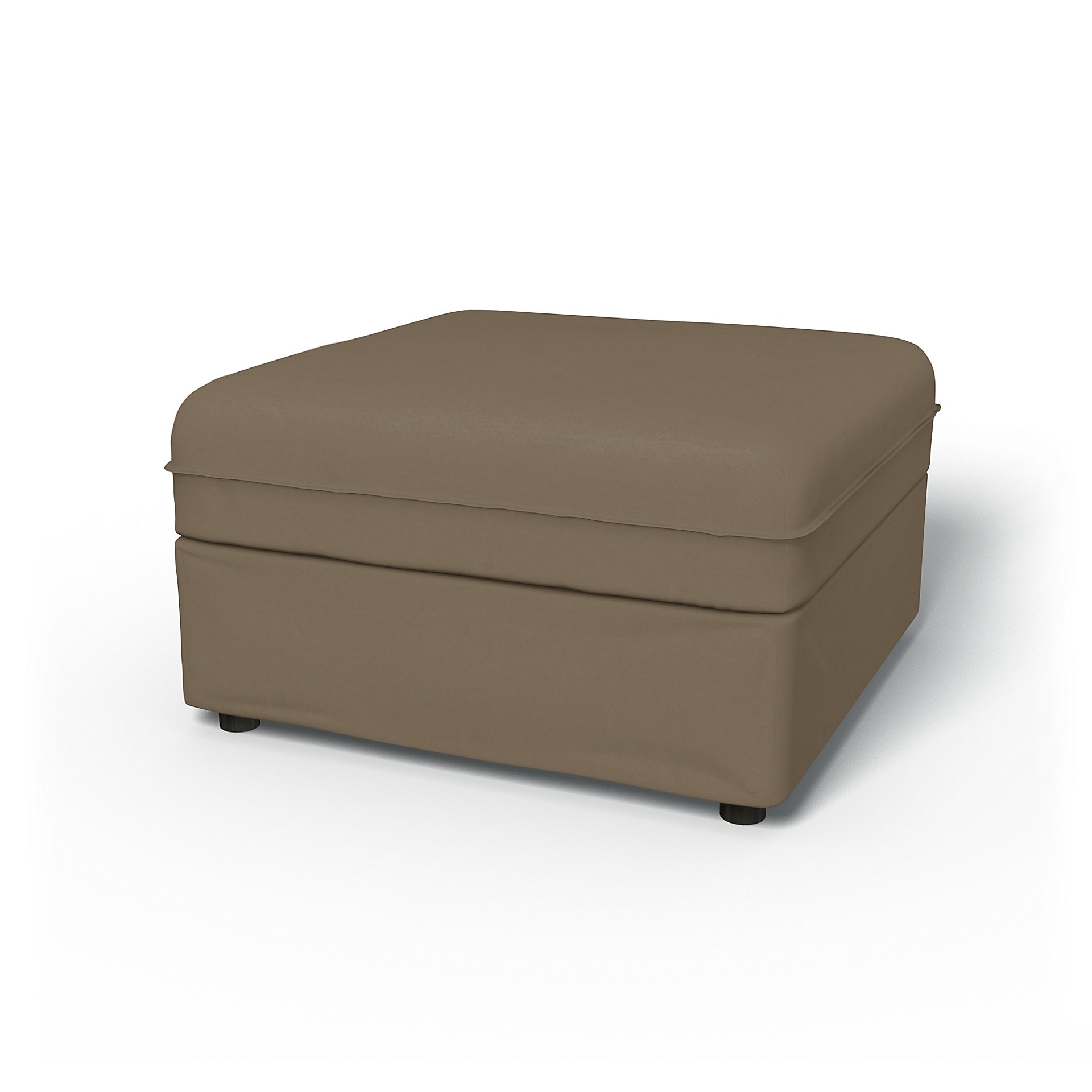 IKEA - Vallentuna Seat Module with Storage Cover 80x80cm 32x32in, Taupe, Velvet - Bemz