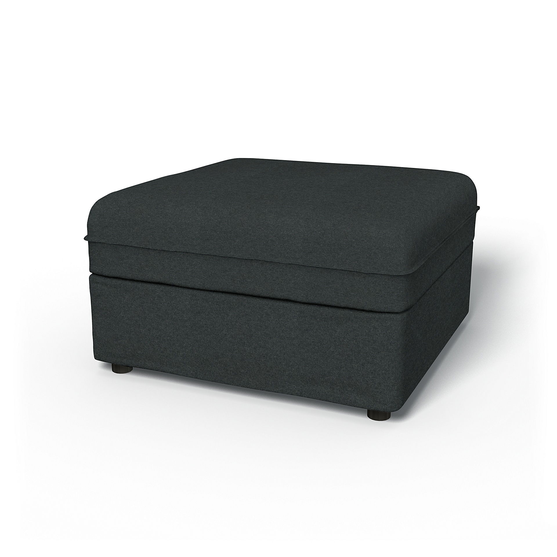 IKEA - Vallentuna Seat Module with Storage Cover 80x80cm 32x32in, Stone, Wool - Bemz