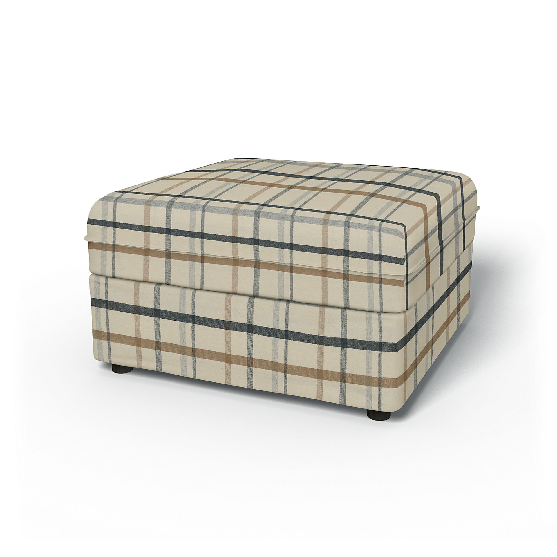 IKEA - Vallentuna Seat Module with Storage Cover 80x80cm 32x32in, Fawn Brown, Wool - Bemz