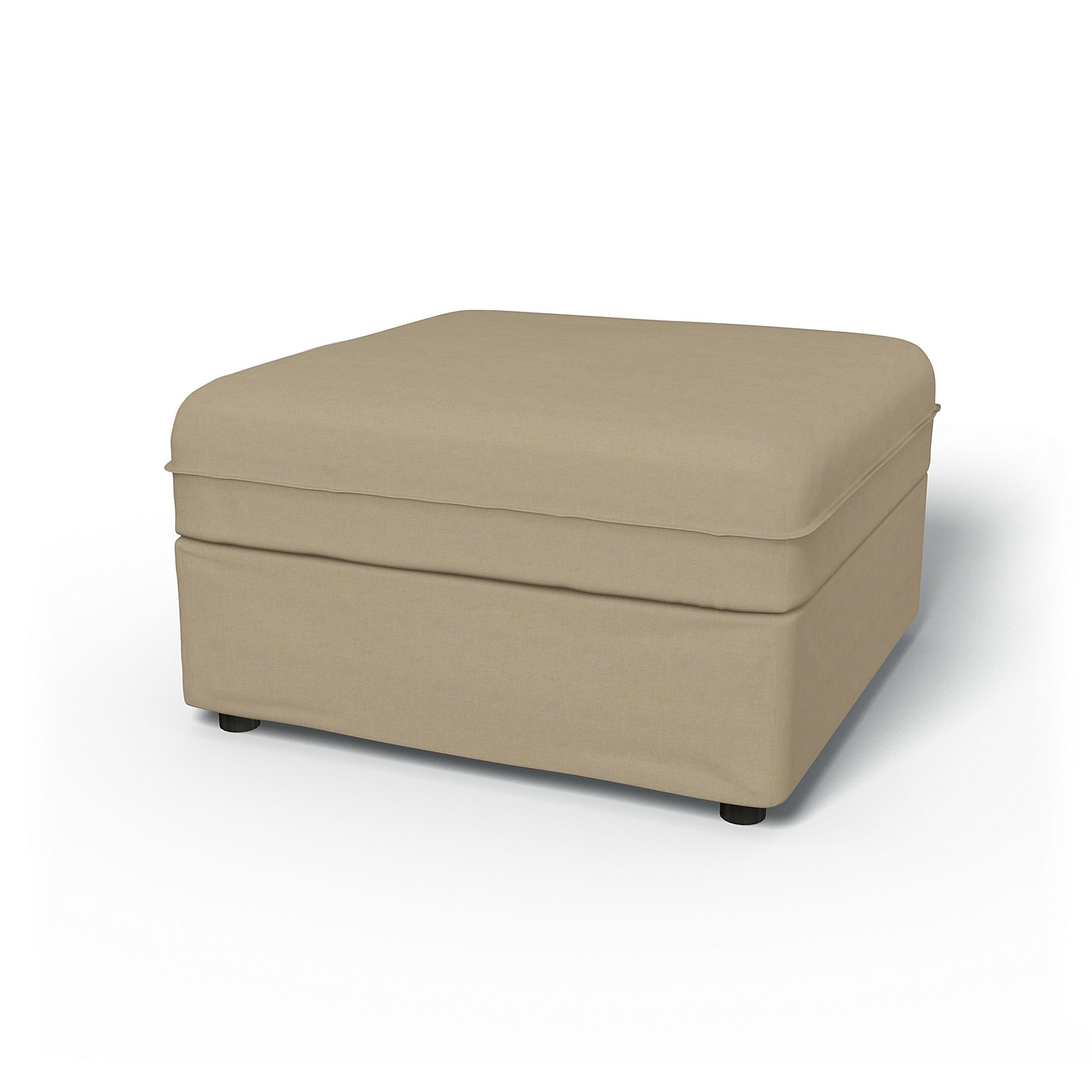 IKEA - Vallentuna Seat Module with Storage Cover 80x80cm 32x32in, Tan, Linen - Bemz