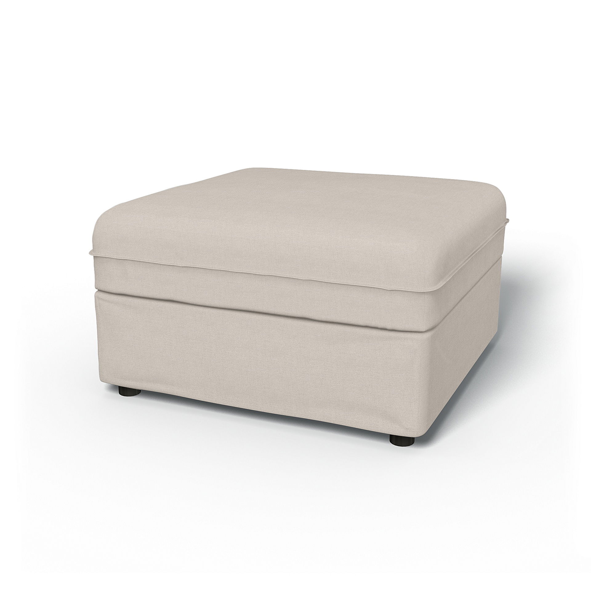 IKEA - Vallentuna Seat Module with Storage Cover 80x80cm 32x32in, Chalk, Linen - Bemz