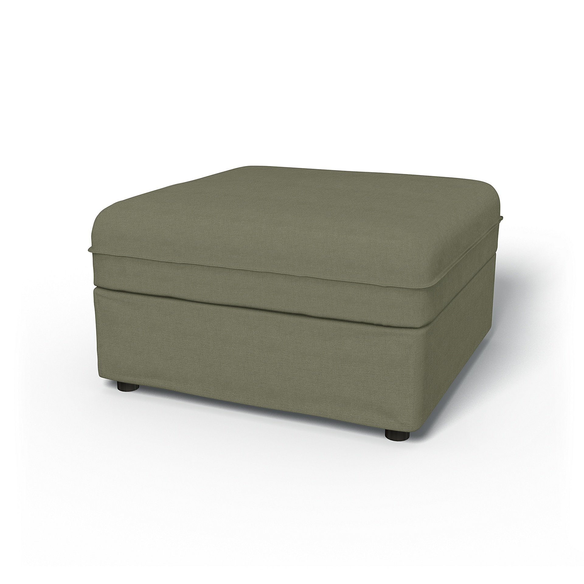 IKEA - Vallentuna Seat Module with Storage Cover 80x80cm 32x32in, Sage, Linen - Bemz