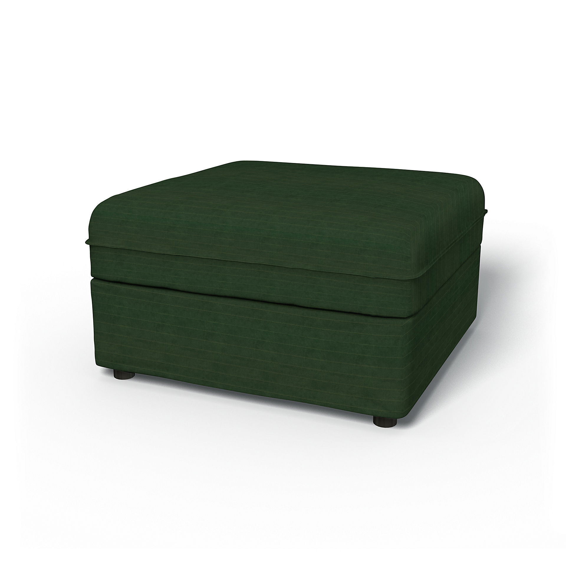IKEA - Vallentuna Seat Module with Storage Cover 80x80cm 32x32in, Deep Green, BEMZ NATURE'S PALETTE COLLECTION - Bemz