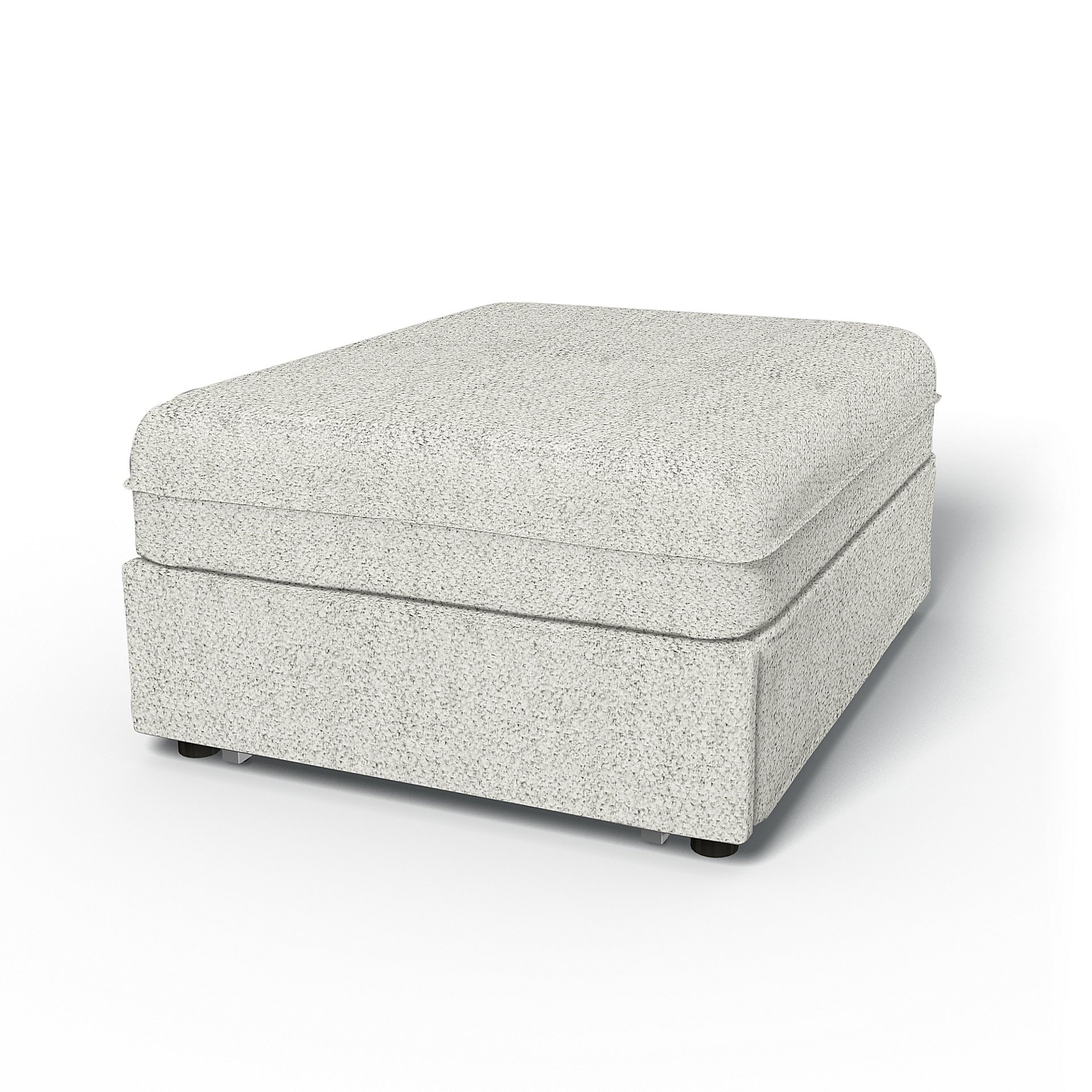 IKEA - Vallentuna Seat Module with Sofa Bed Cover 80x100cm 32x39in, Ivory, Boucle & Texture - Bemz