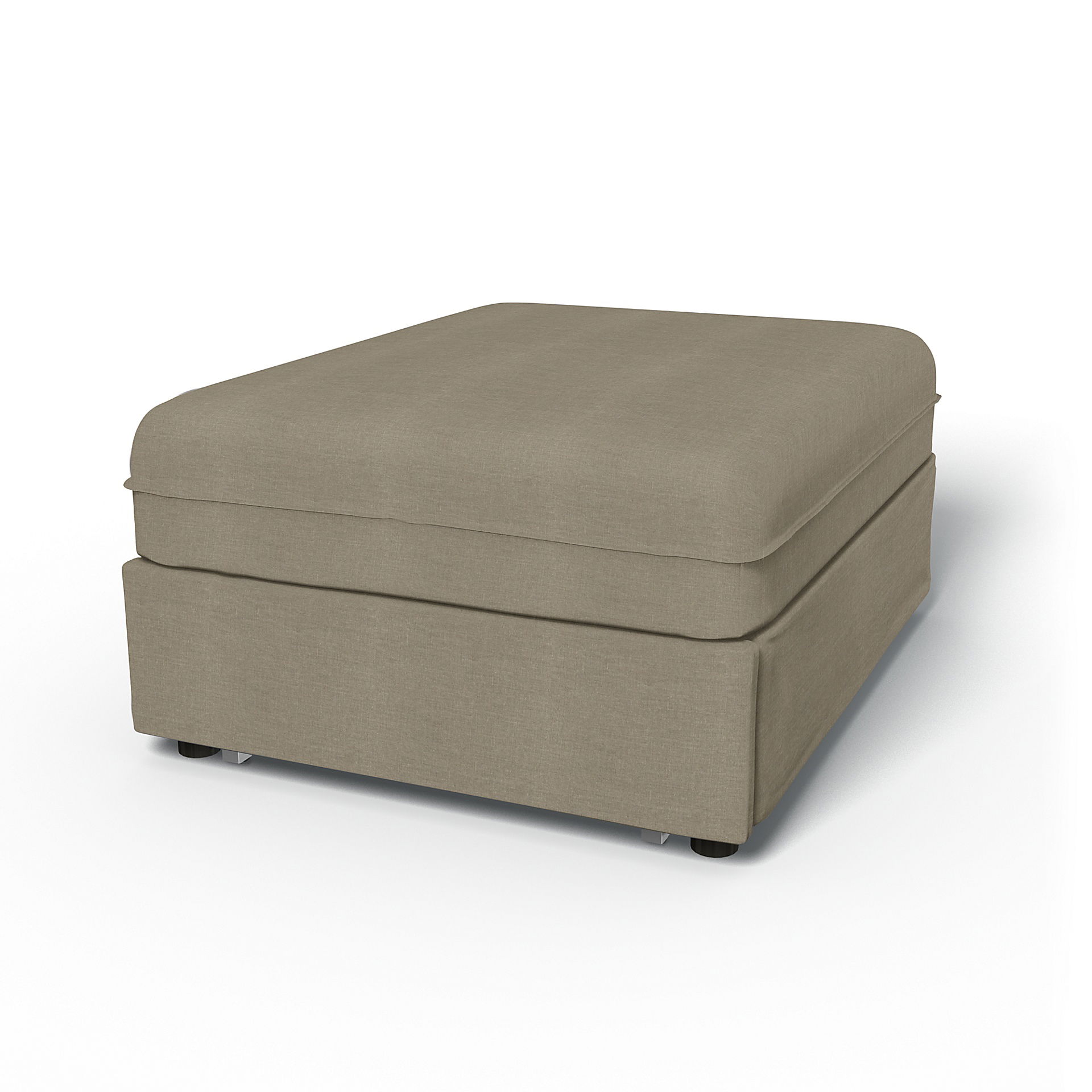 IKEA - Vallentuna Seat Module with Sofa Bed Cover 80x100cm 32x39in, Natural, Linen - Bemz