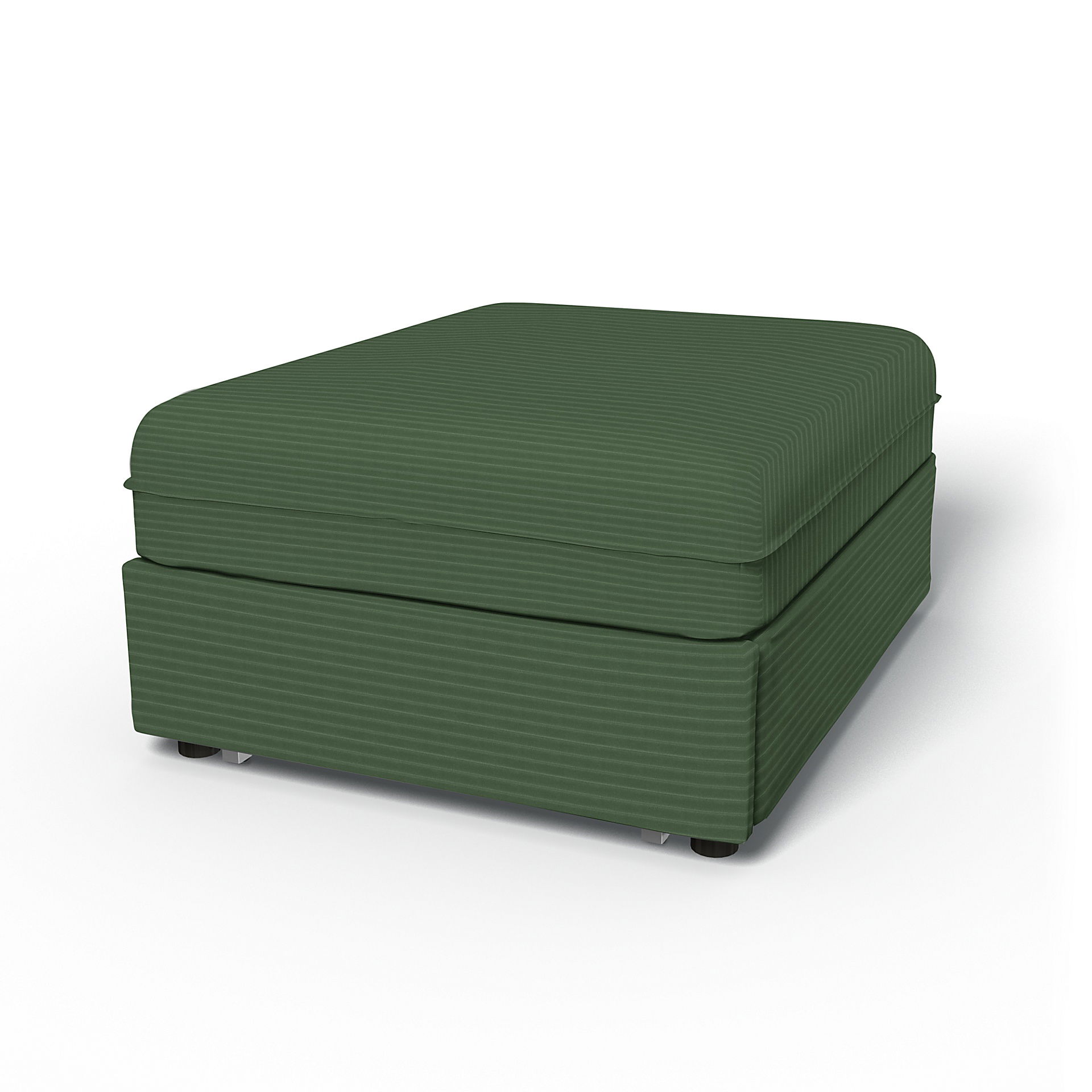 IKEA - Vallentuna Seat Module with Sofa Bed Cover 80x100cm 32x39in, Palm Green, Corduroy - Bemz