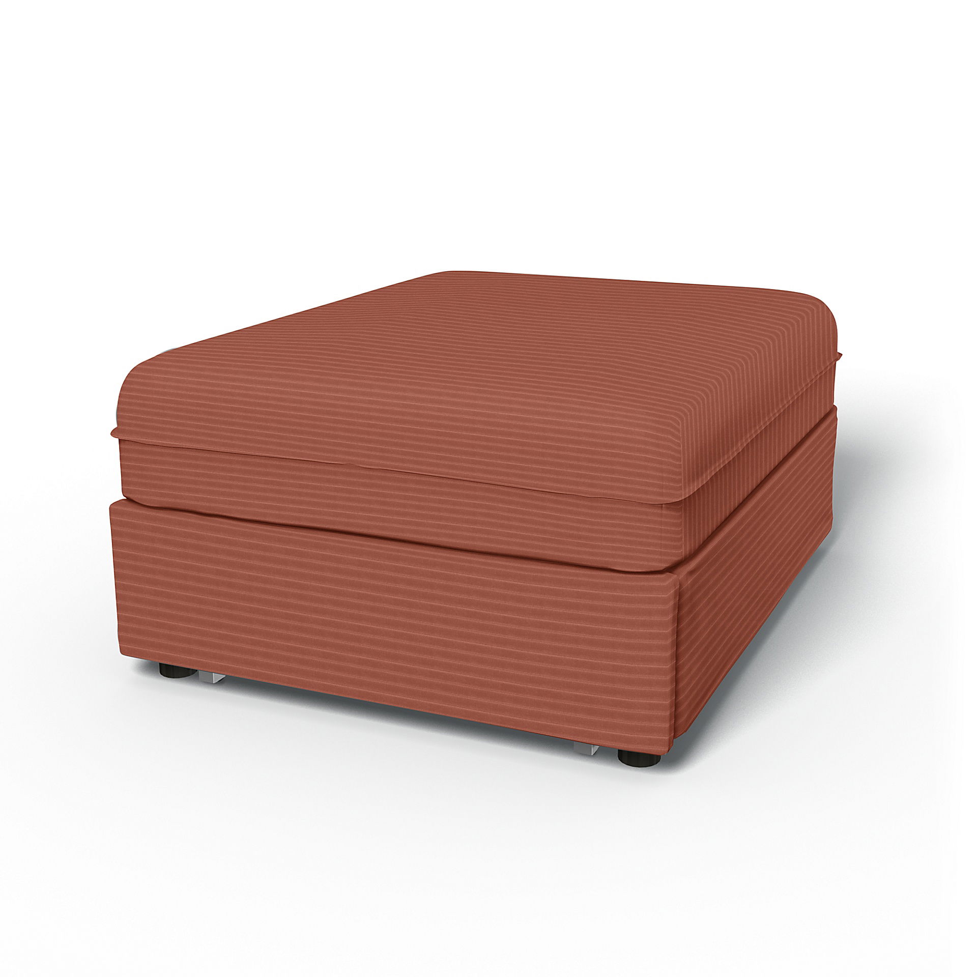 IKEA - Vallentuna Seat Module with Sofa Bed Cover 80x100cm 32x39in, Retro Pink, Corduroy - Bemz